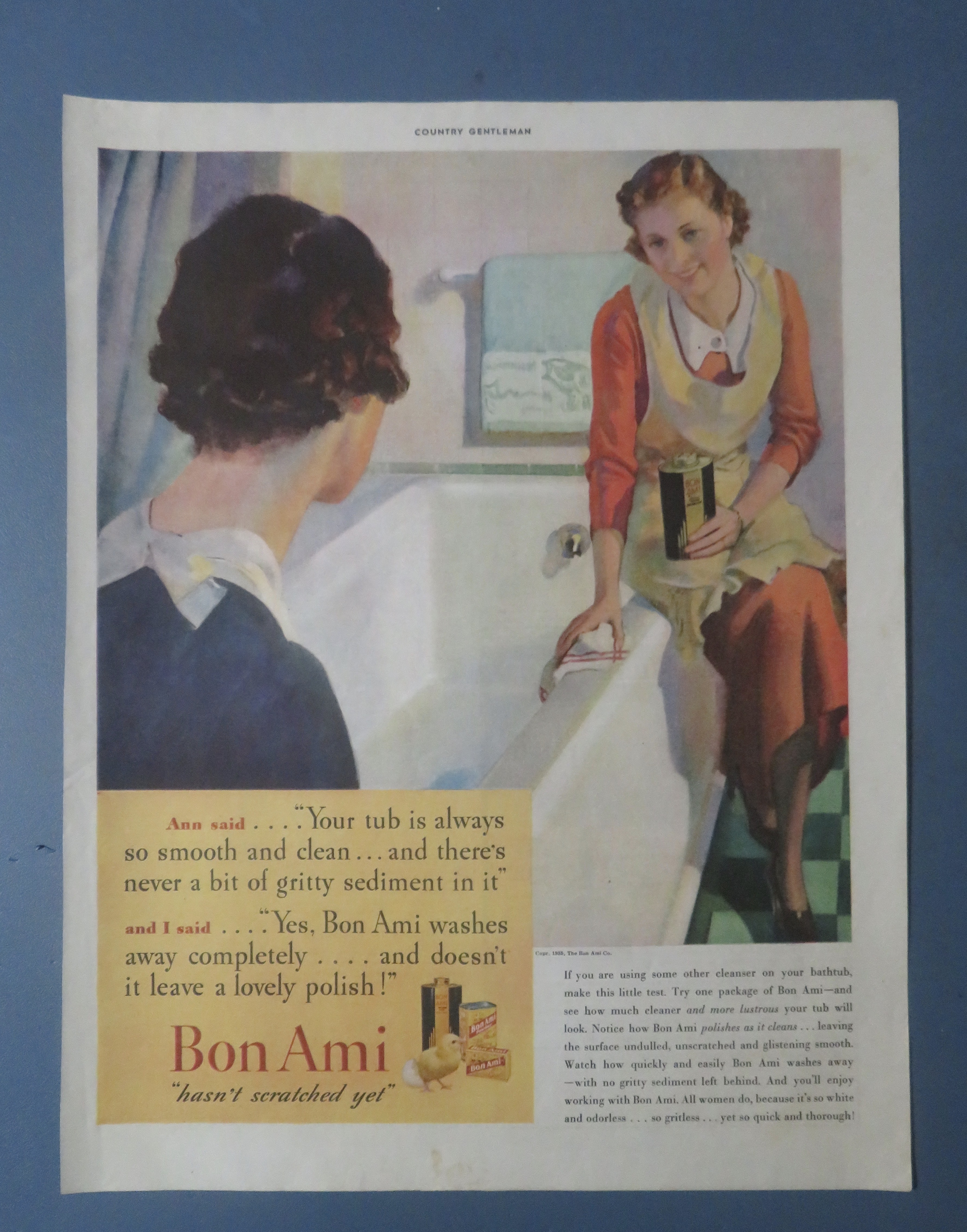 1935 Bon Ami Powder with Two Women Talking