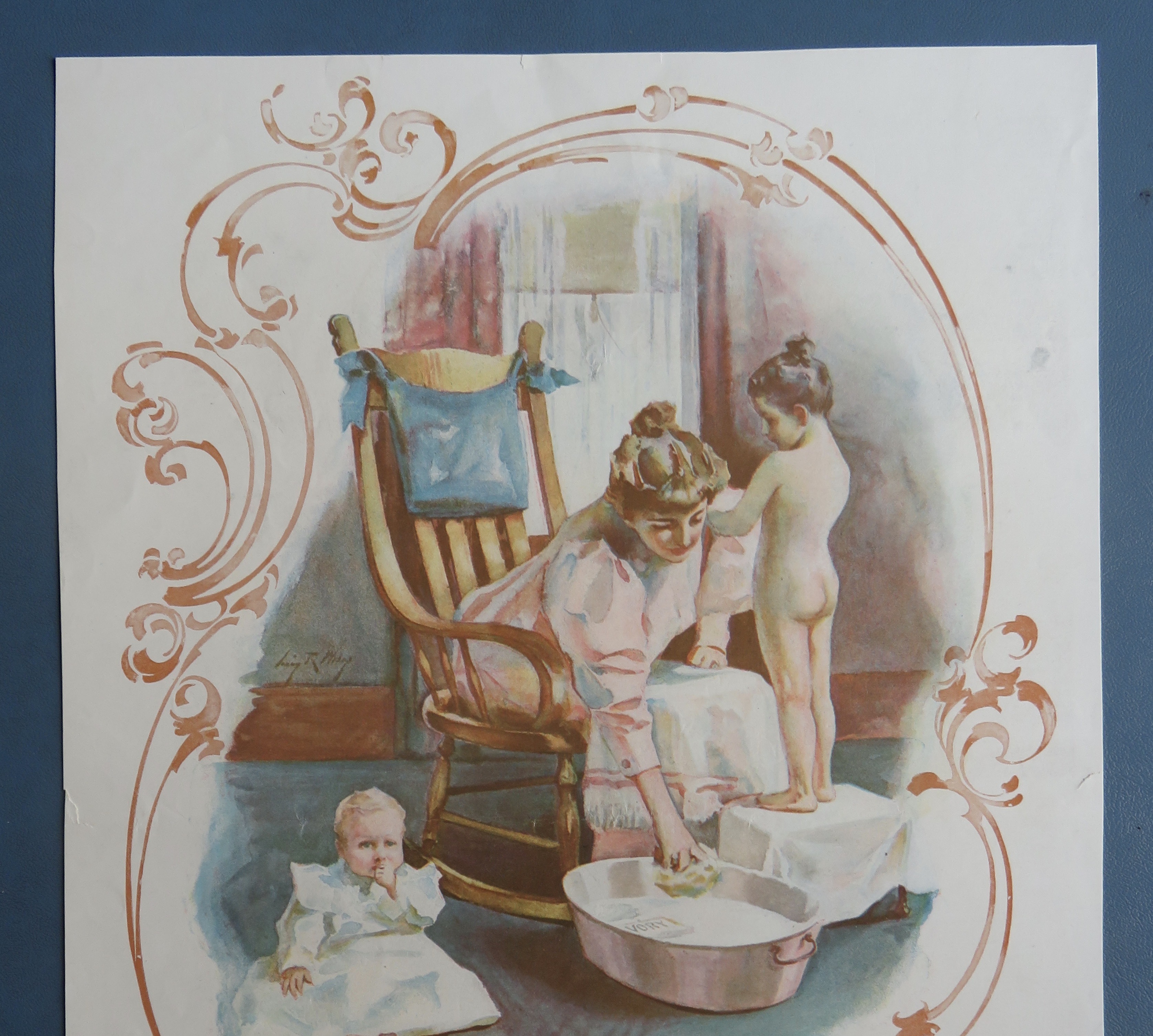 1898 Ivory Soap with Woman Giving A Child A Bath