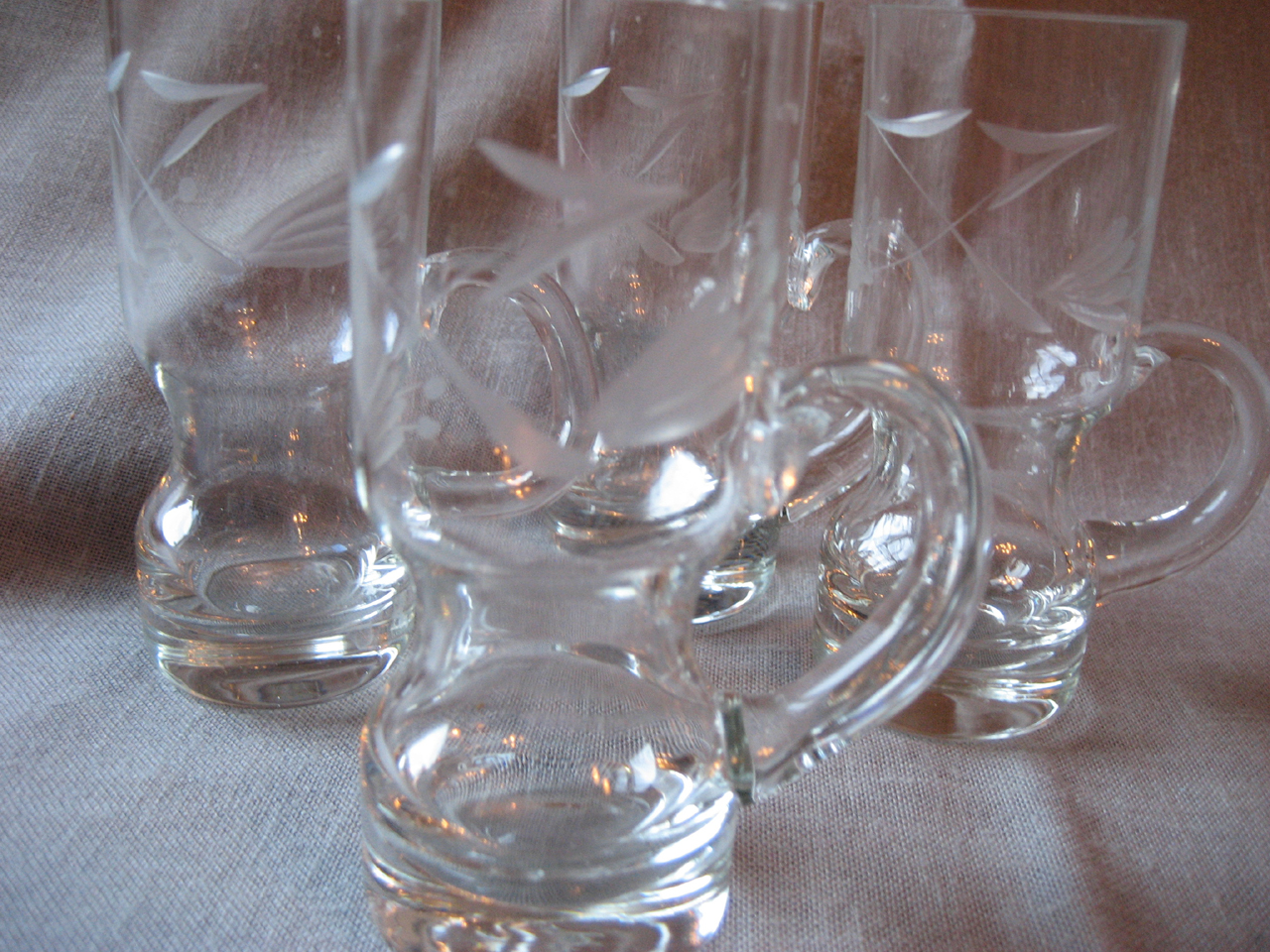 Four Princess House Liquor Glasses