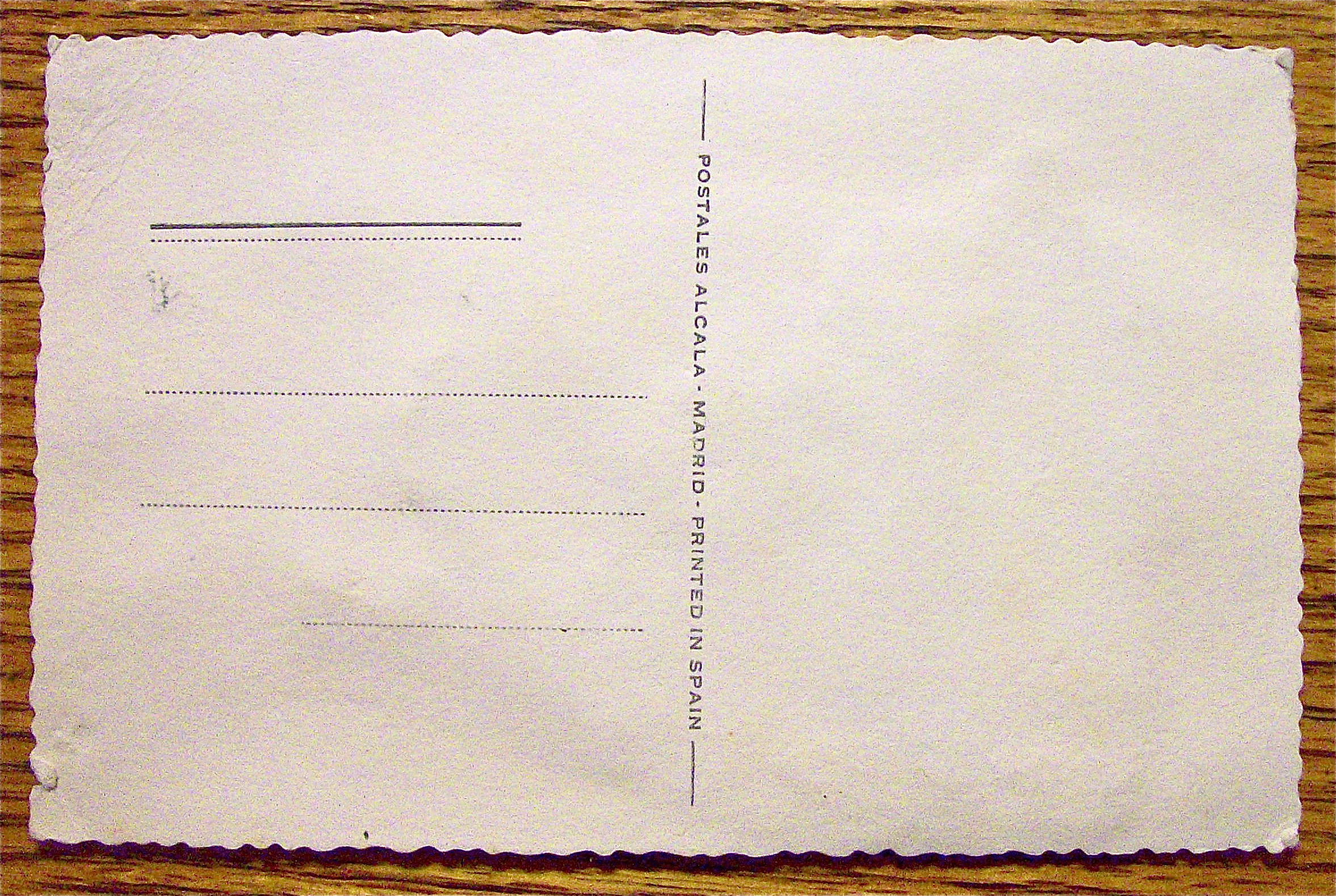 Andalucia Postcard-Fabric Overlay-Spanish Woman & Man