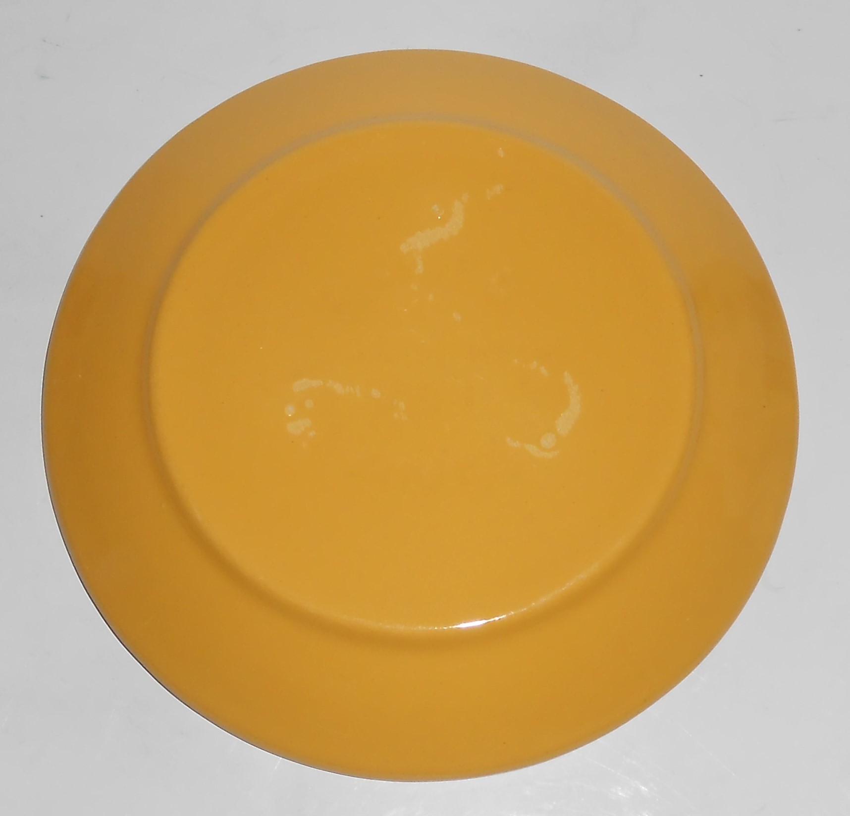 Bauer Pottery Ring Ware Yellow Bread Plate