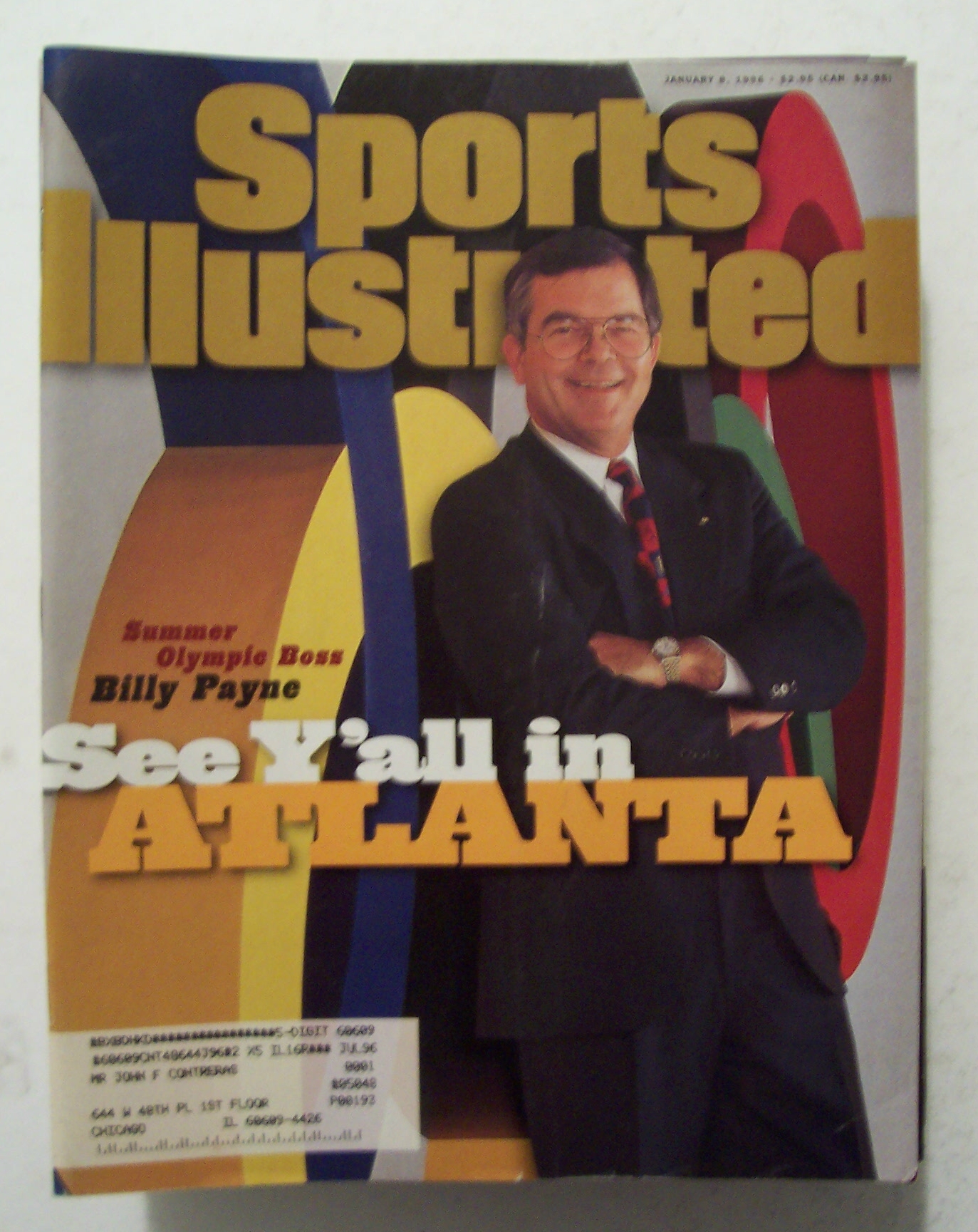Sports Illustrated-January 8, 1996-Billy Payne