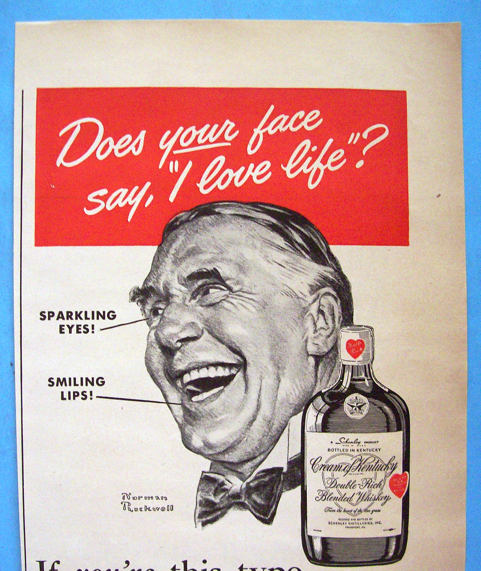1949 Cream Of Kentucky By Norman Rockwell