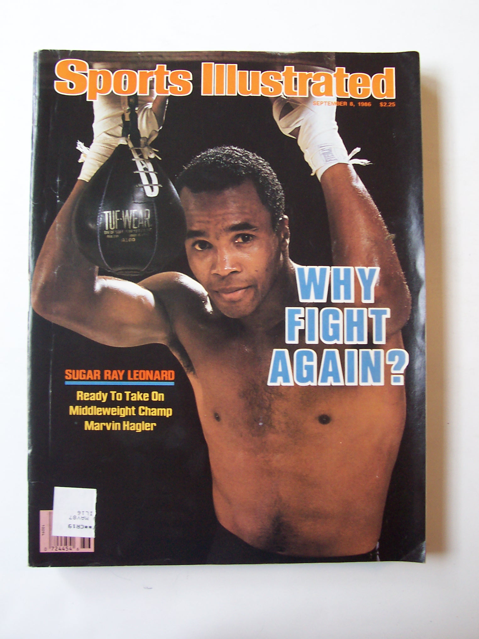 Sports Illustrated Magazine -Sep 8, 1986- Sugar Ray