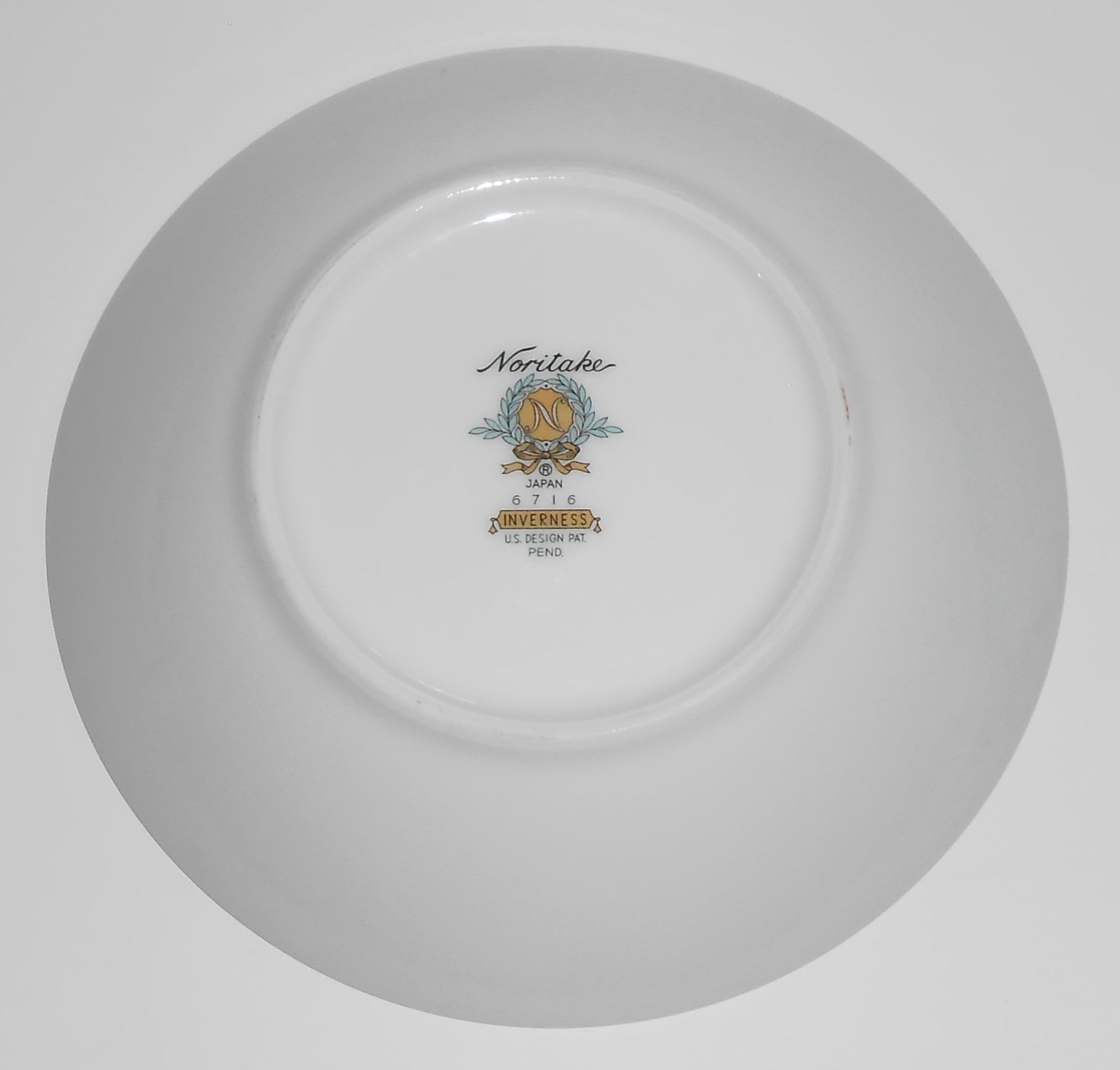 Noritake Porcelain China 6716 Inverness w/Platinum Frui