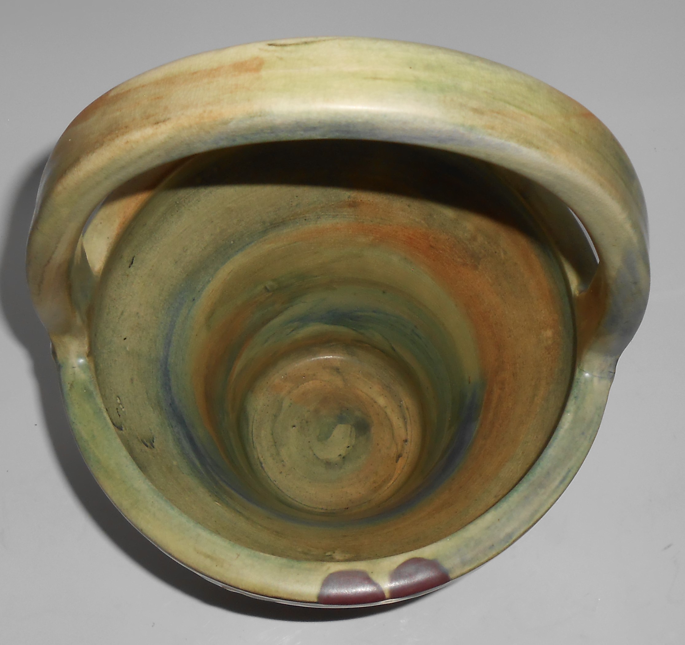 Early Weller Art Pottery Copra Large Floral Decorated B