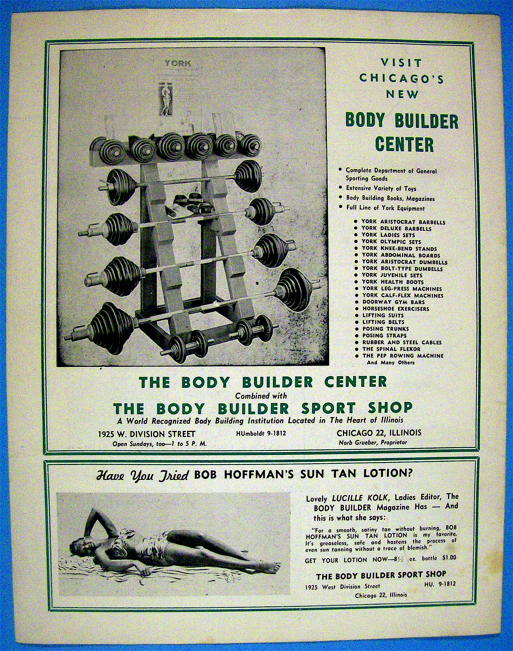 Body Builder Souvenir Program March 1951 John Grimek