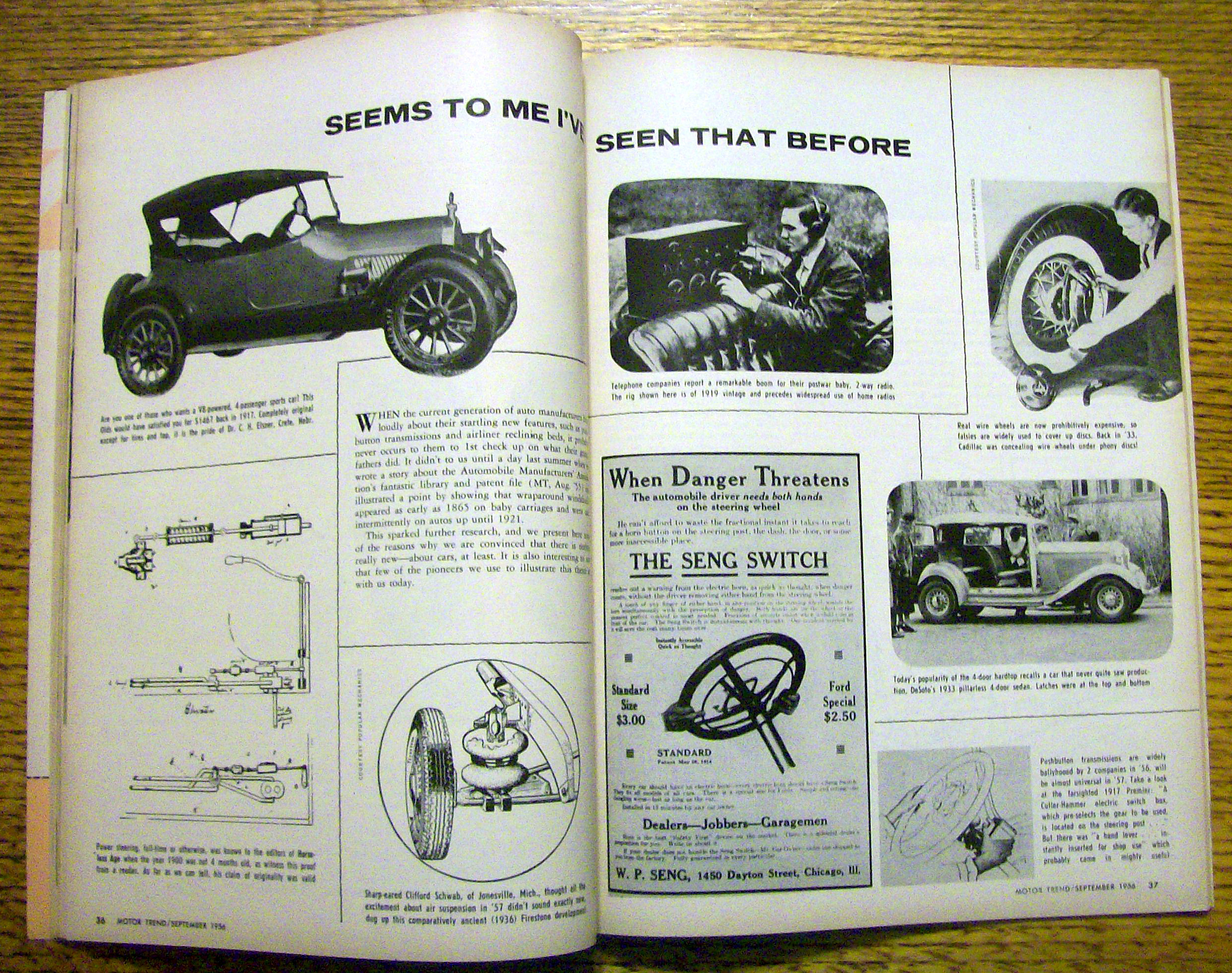 Motor Trend Magazine September 1956 1957 Cars