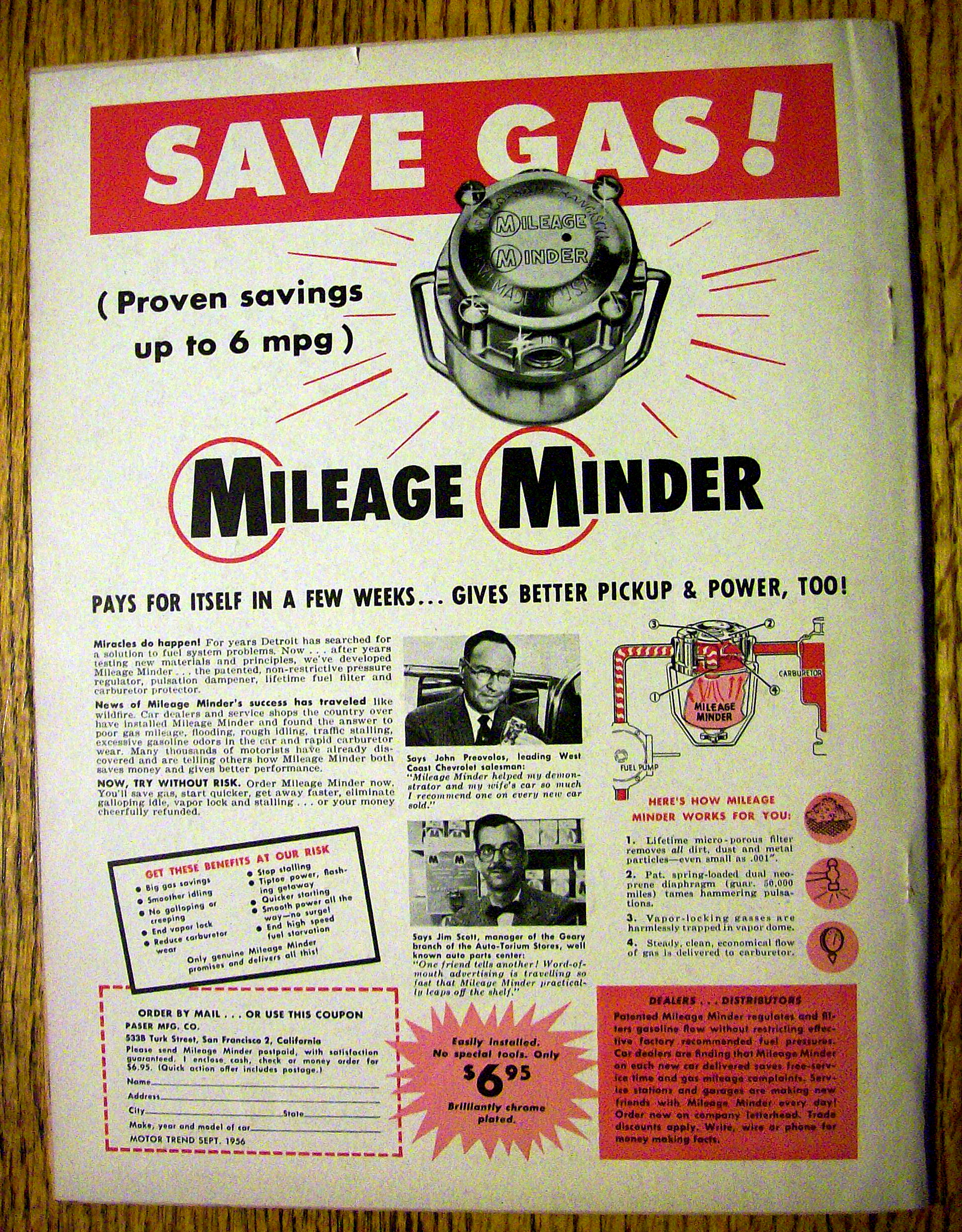 Motor Trend Magazine September 1956 1957 Cars