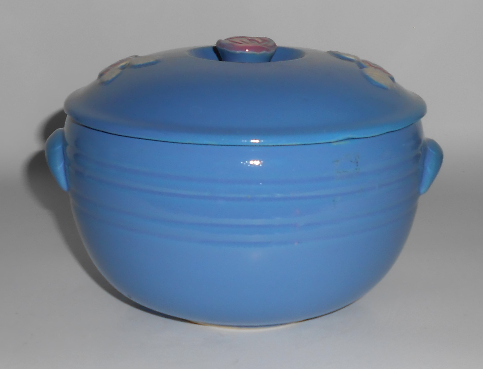 Coors Pottery Rosebud Early Blue Triple Service 2 Pint