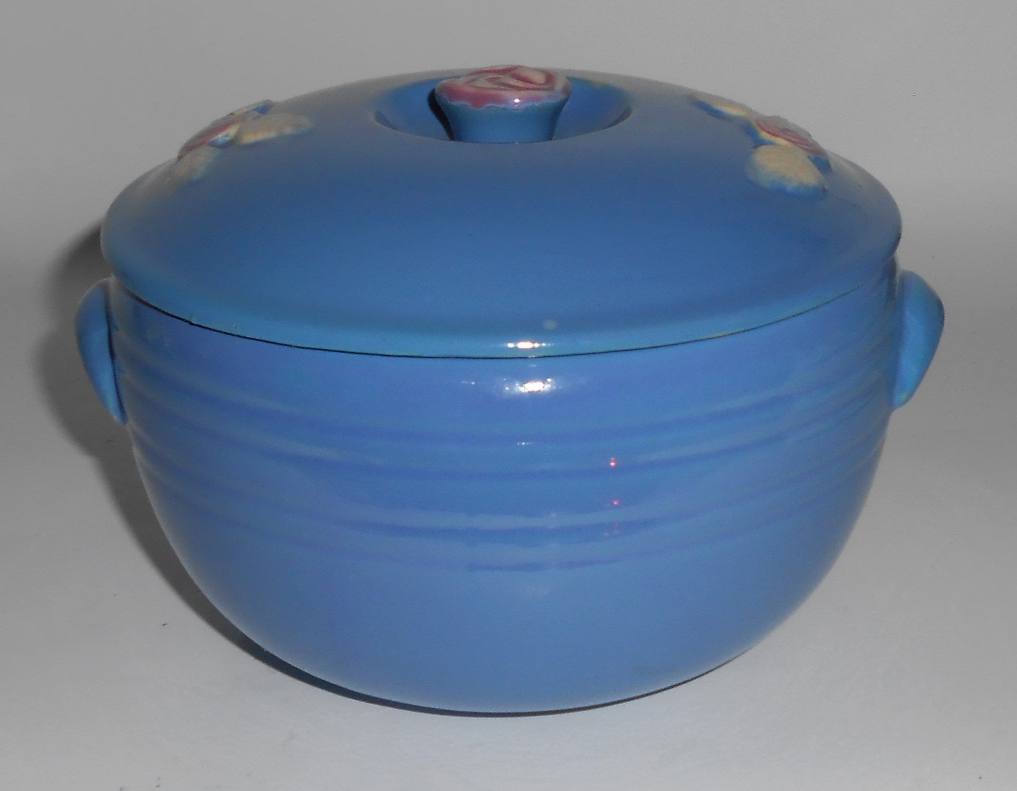 Coors Pottery Rosebud Early Blue Triple Service 2 Pint
