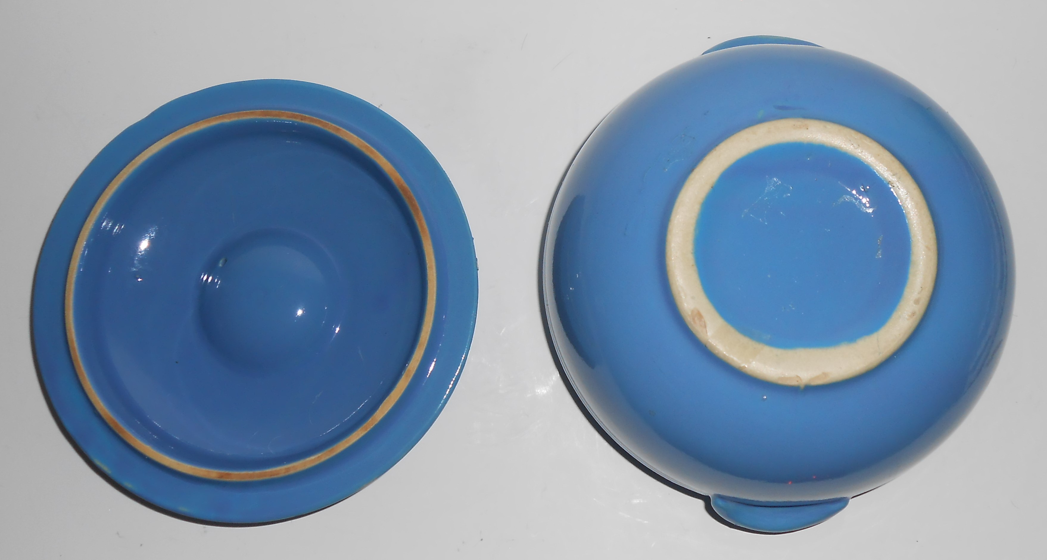 Coors Pottery Rosebud Early Blue Triple Service 2 Pint