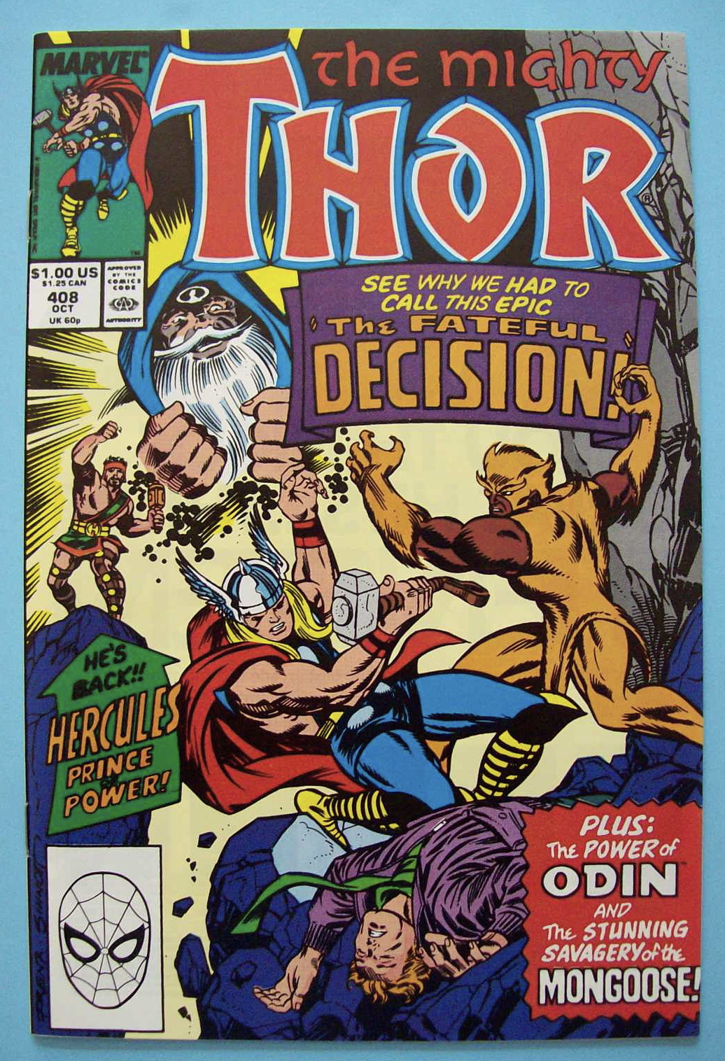 Mighty Thor Comics - Oct 1989 - The Fateful Decision