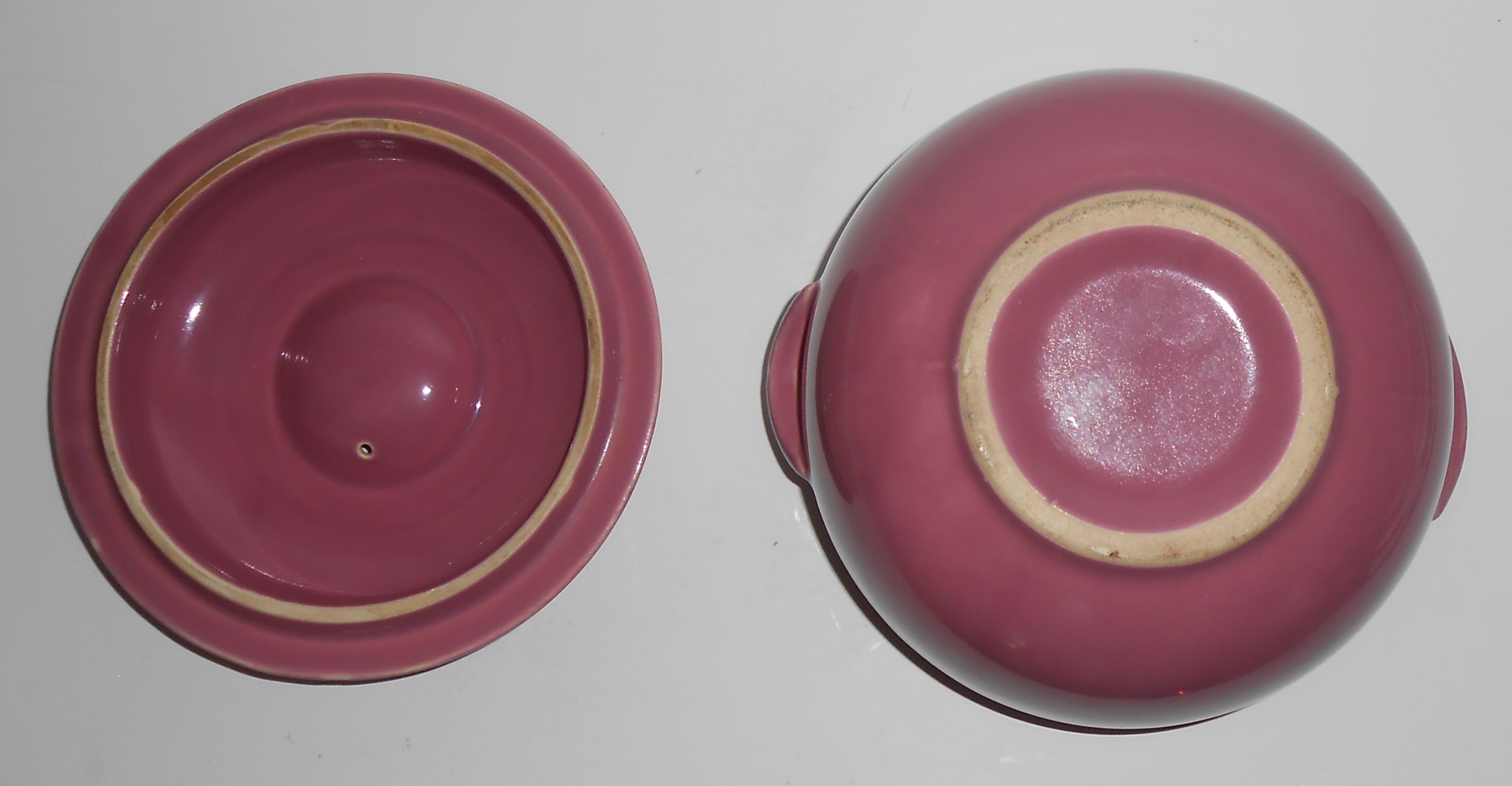 Coors Pottery Rosebud Early Red Triple Service 2 Pint C