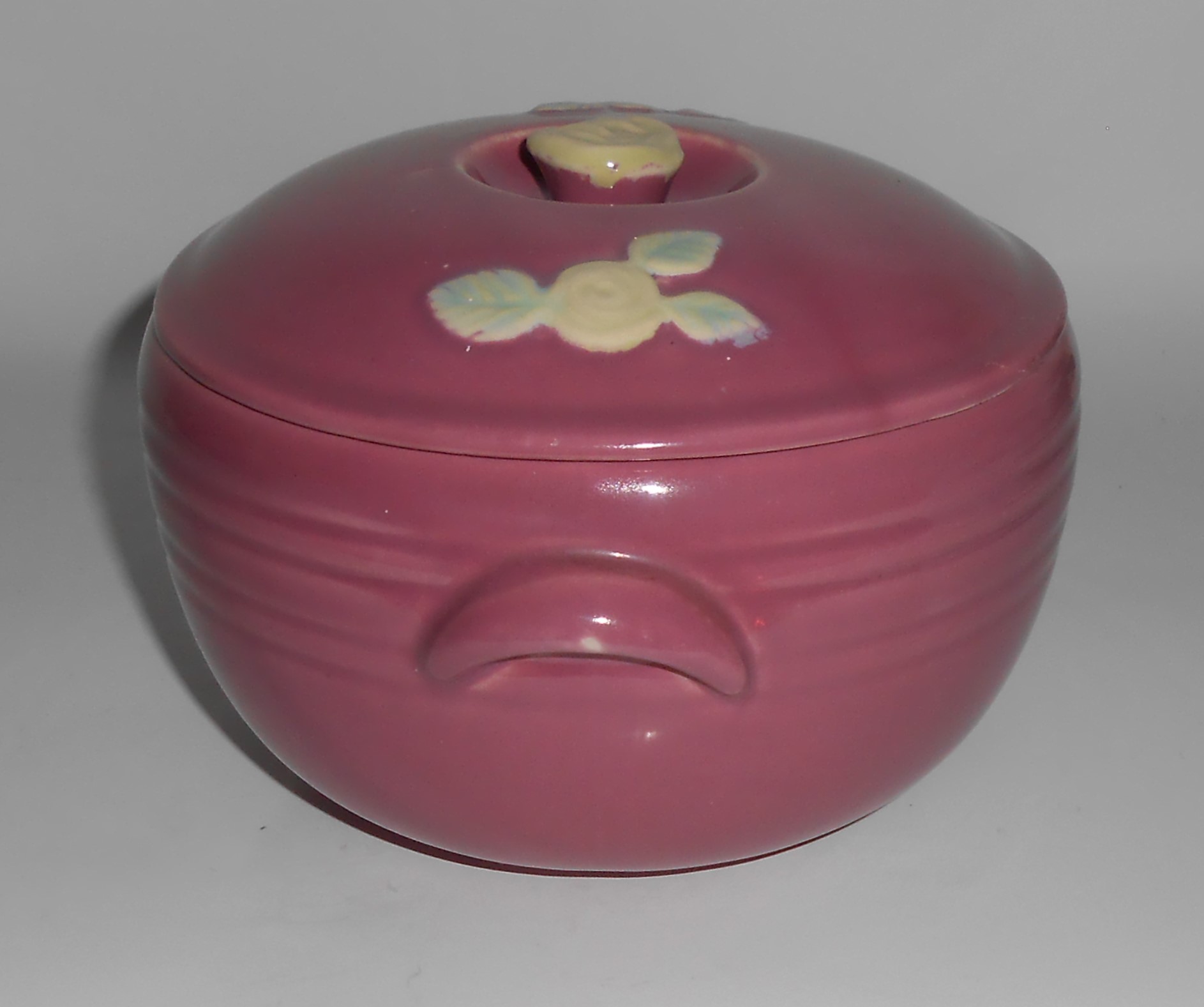 Coors Pottery Rosebud Early Red Triple Service 2 Pint C