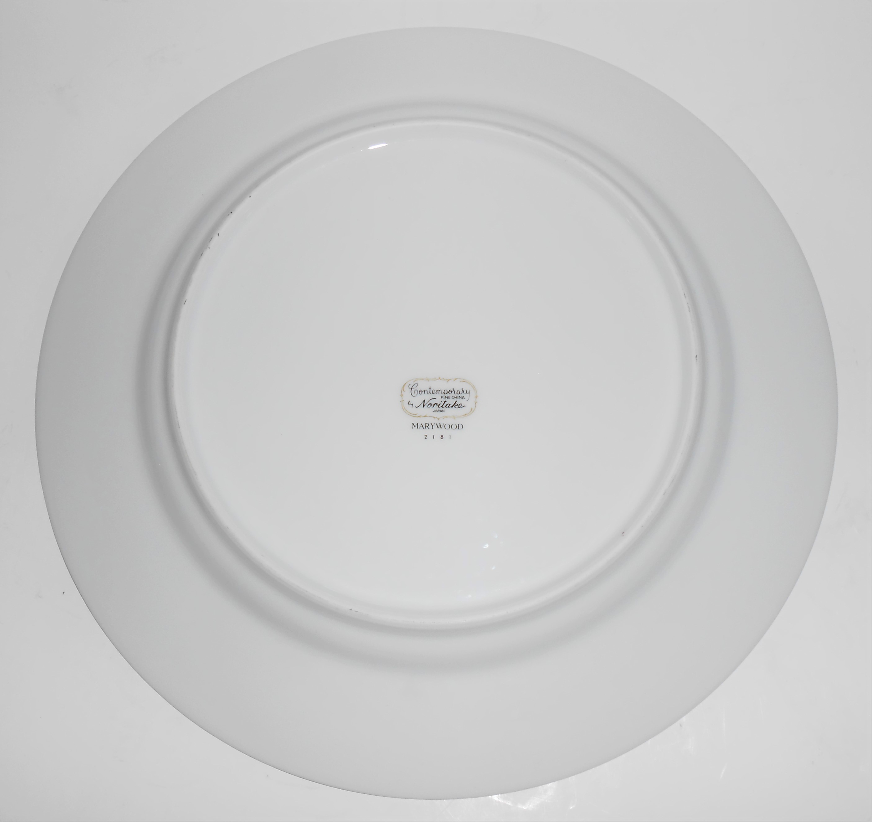 Noritake Porcelain China 2181 Marywood /Platinum Dinner