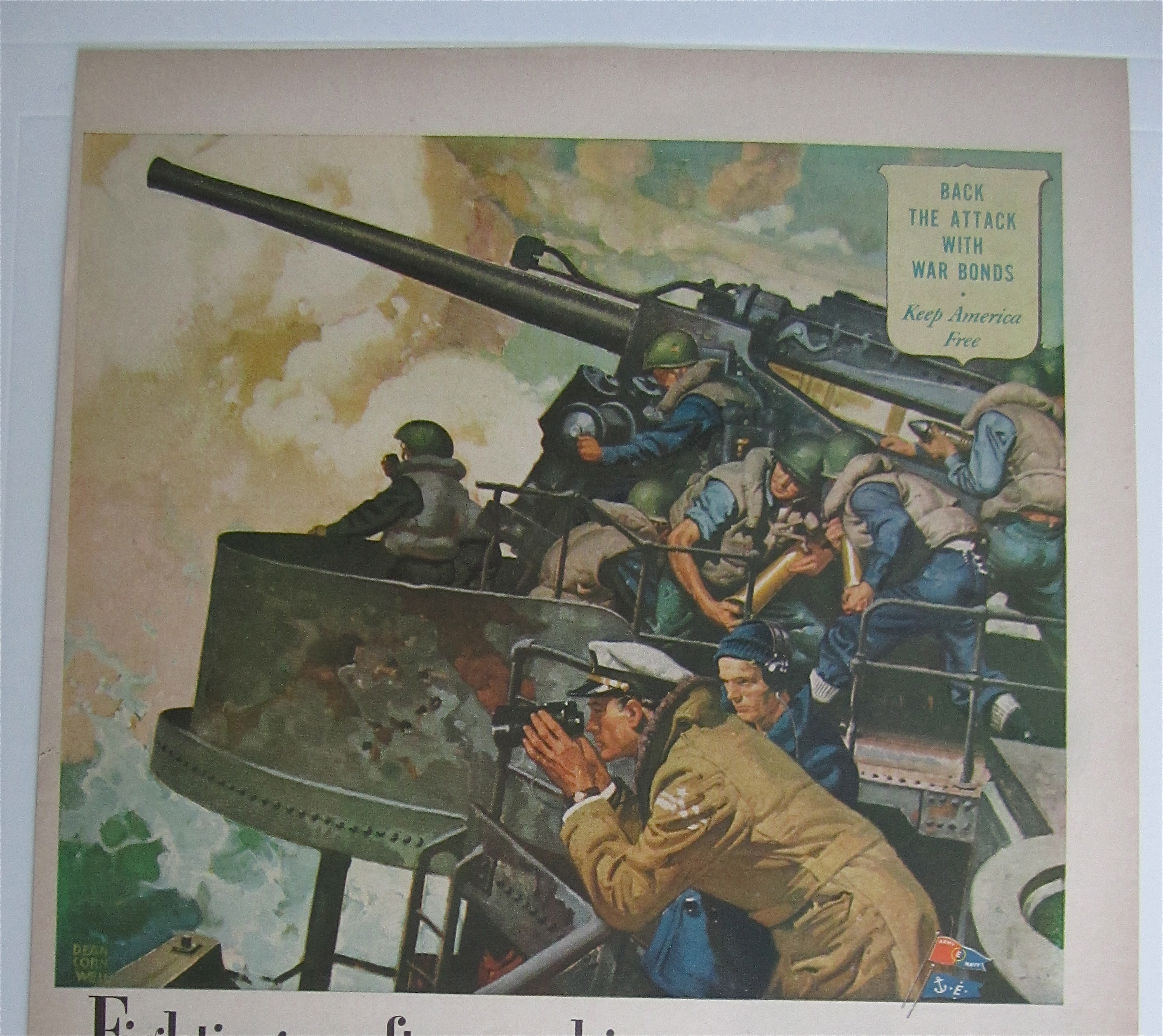 1943 Body By Fisher By Dean Cornwell with Army Men