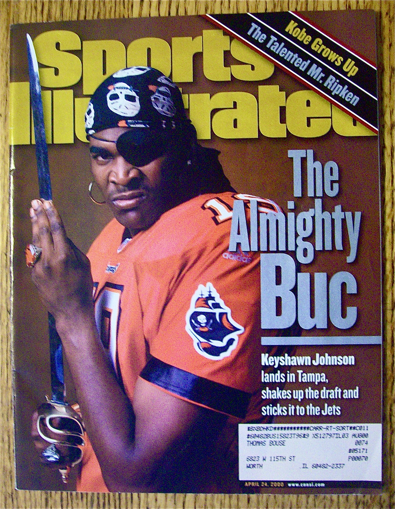 Sports Illustrated Magazine April 24, 2000 Keyshawn J.