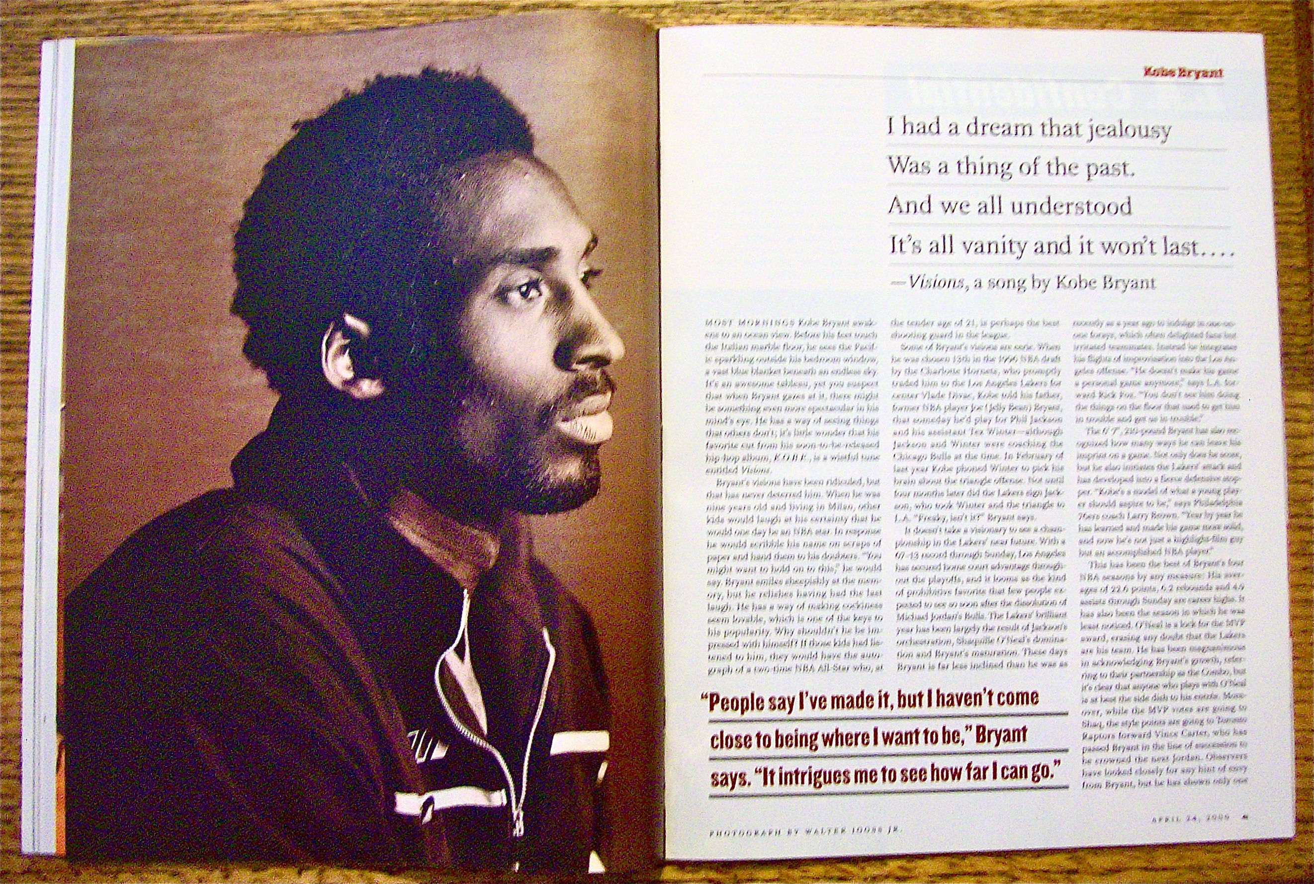 Sports Illustrated Magazine April 24, 2000 Keyshawn J.