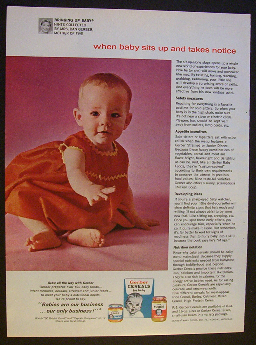 1963 Gerber's Baby Food
