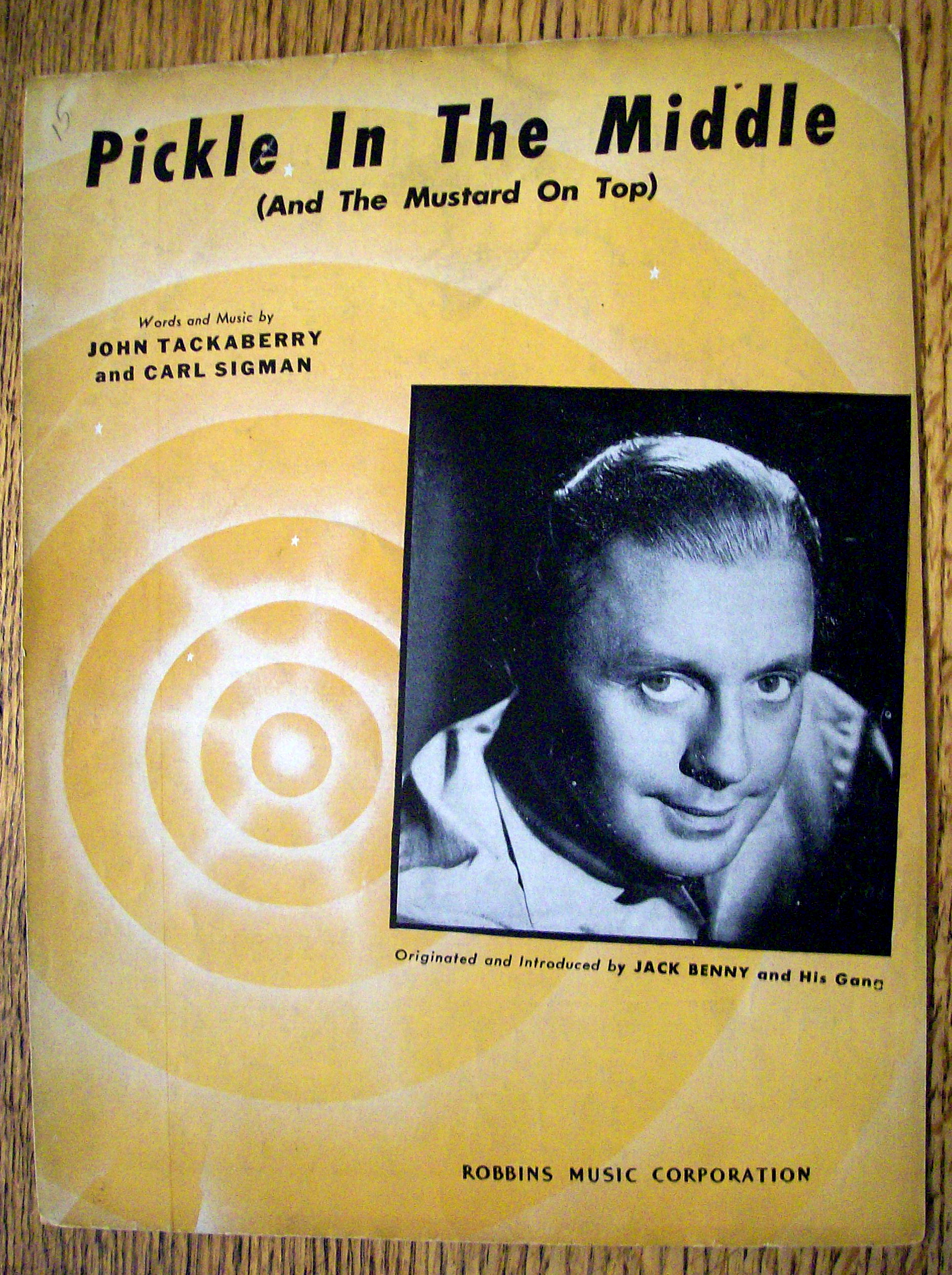 Sheet Music for 1946 Pickle In The Middle