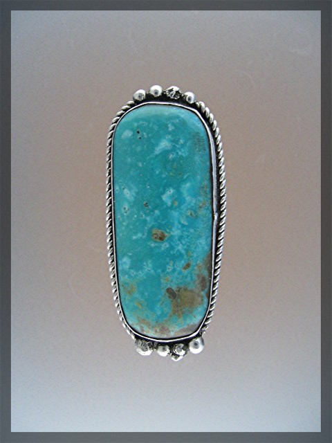 ROBERT LEEKITY Sterling Silver Turquoise Ring