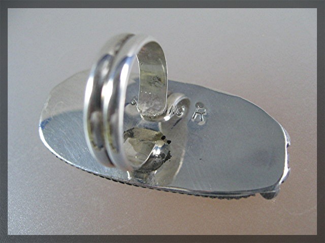 ROBERT LEEKITY Sterling Silver Turquoise Ring