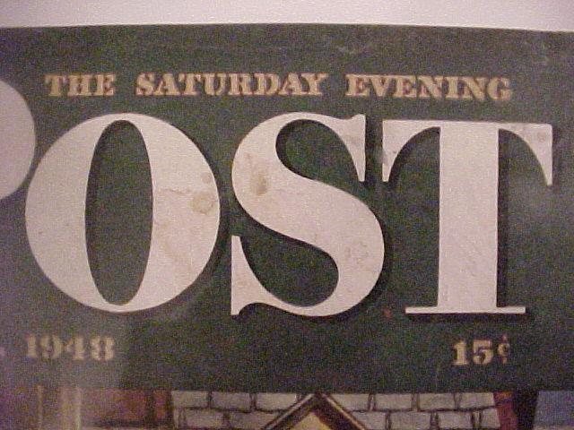 Saturday Evening Post Cover By John Falter-May 8, 1948