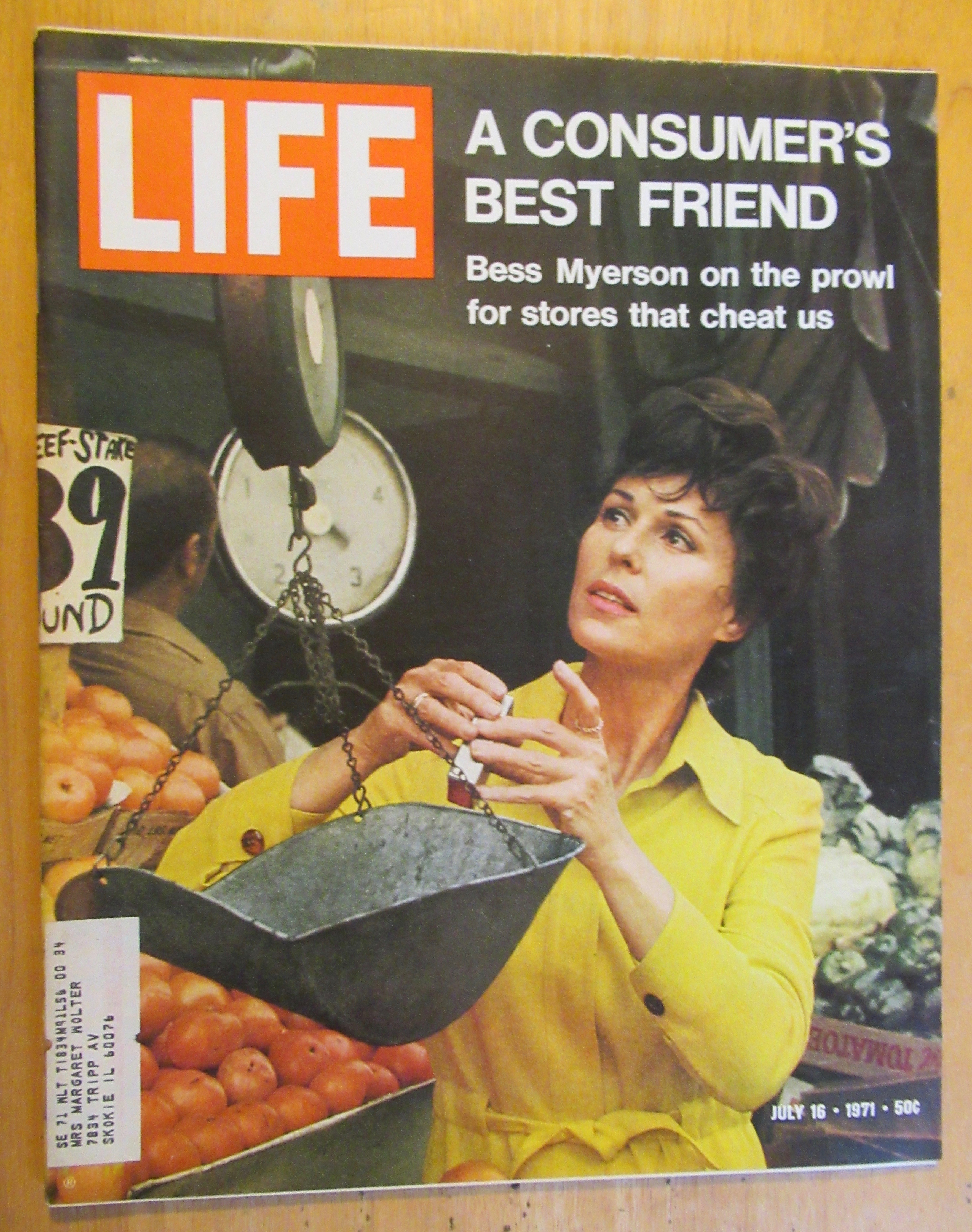Life Magazine July 16, 1971 Consumer's Best Friend