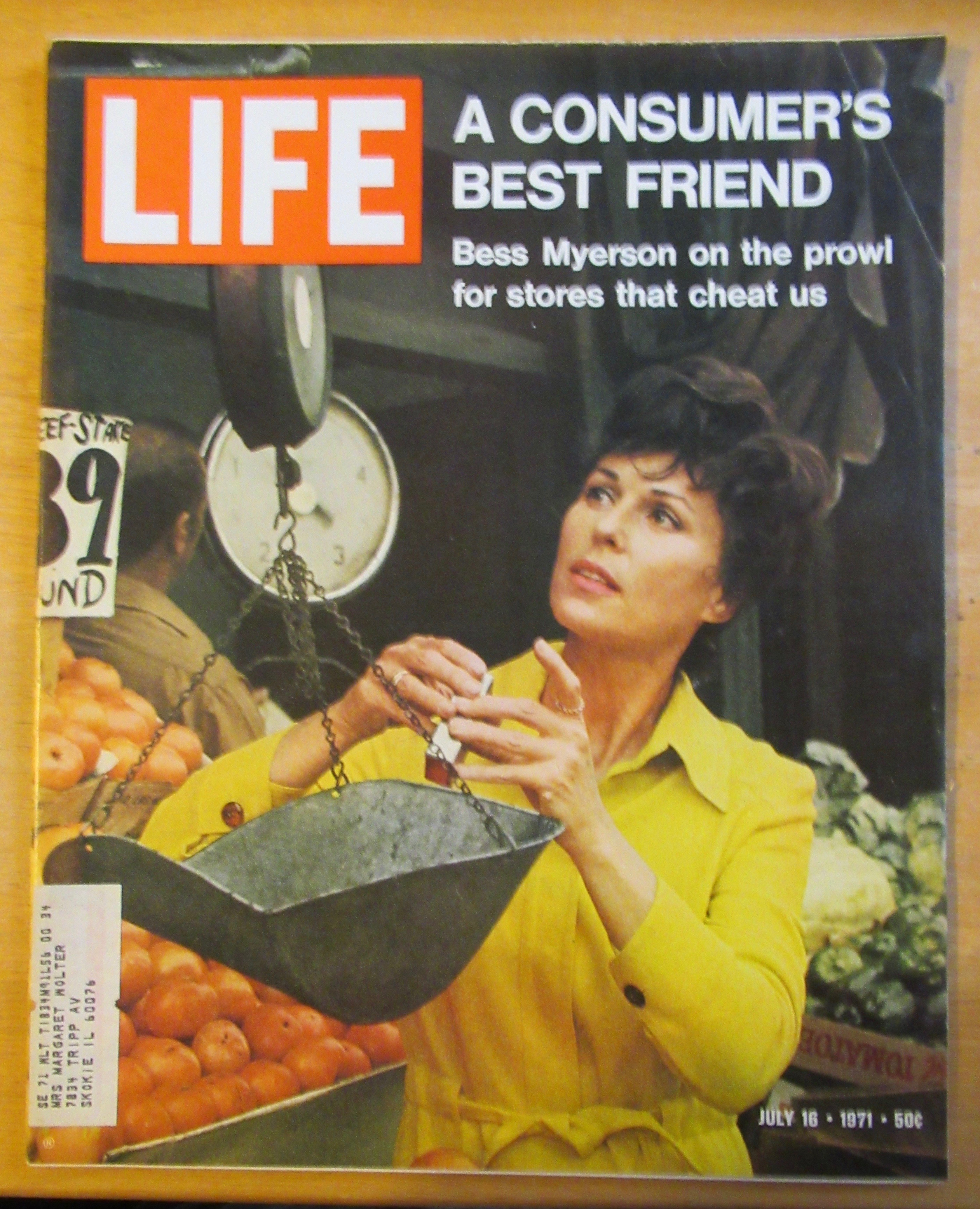 Life Magazine July 16, 1971 Consumer's Best Friend