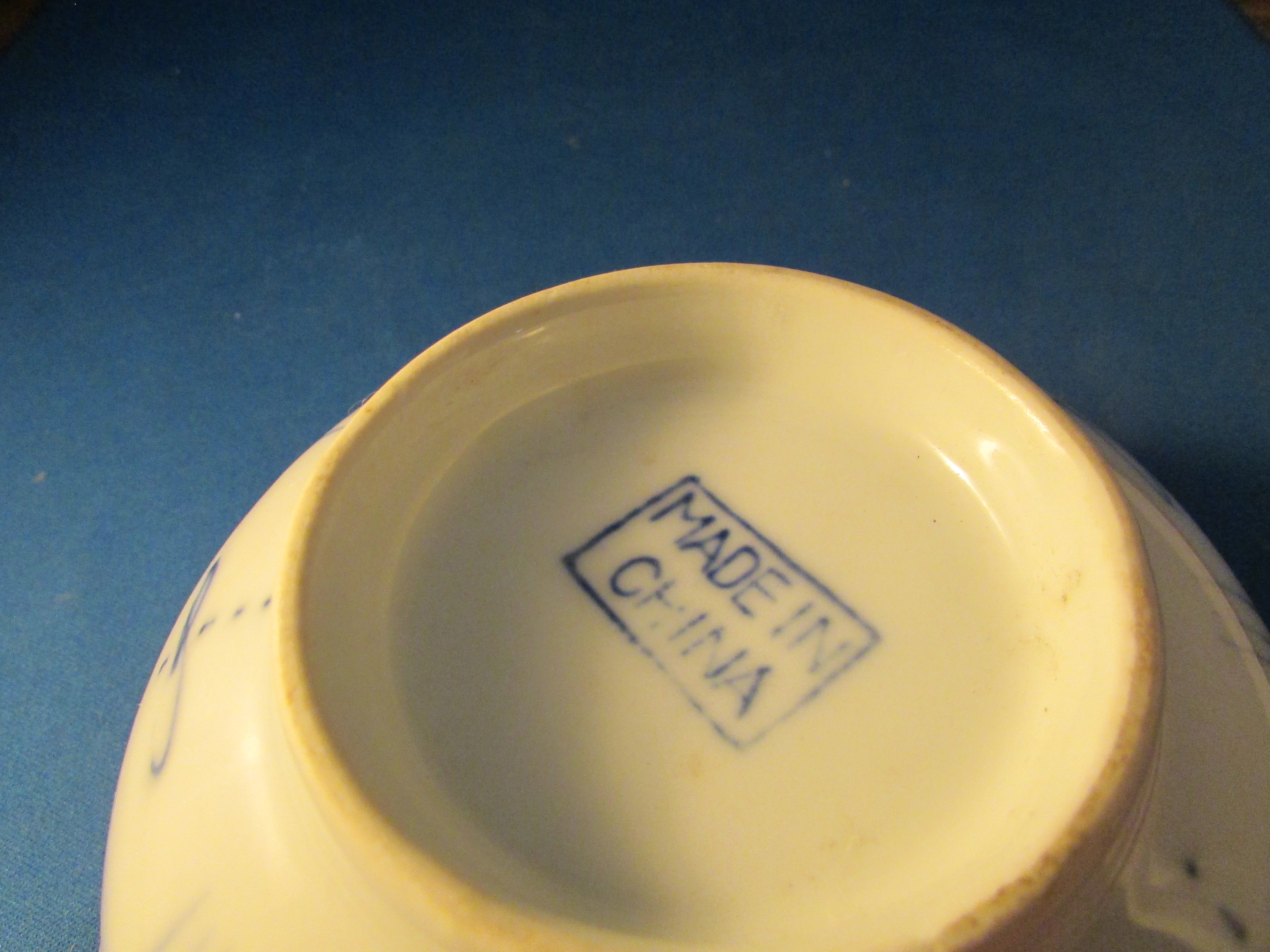 Blue and White Oriental Bowl