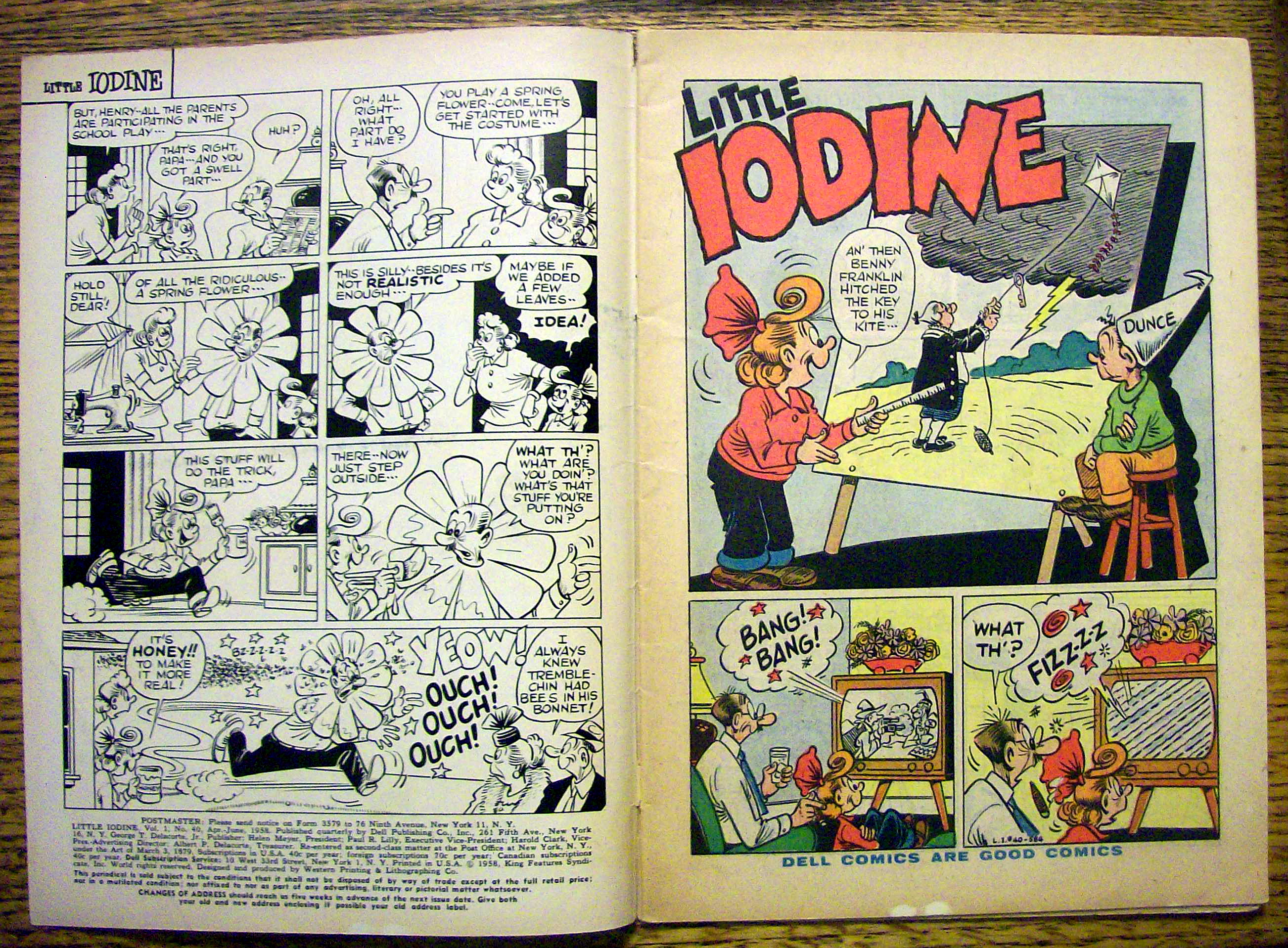 Little Iodine Comic #40 April-June 1958 Little Iodine