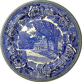 Flow Blue Wedgwood Wayside Inn Massachussetts
