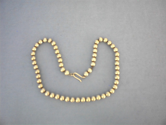 Fabulous Vintage Sterling Silver Bead Necklac