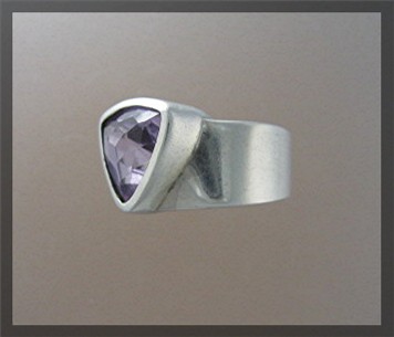 Designer Sterling Silver Amethyst Ring By EXPERIENCE