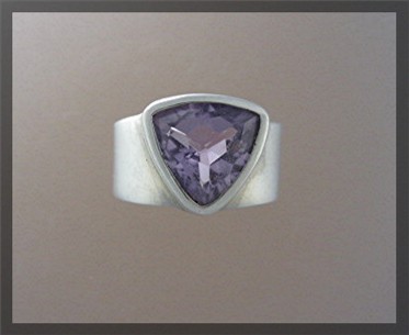 Designer Sterling Silver Amethyst Ring By EXPERIENCE