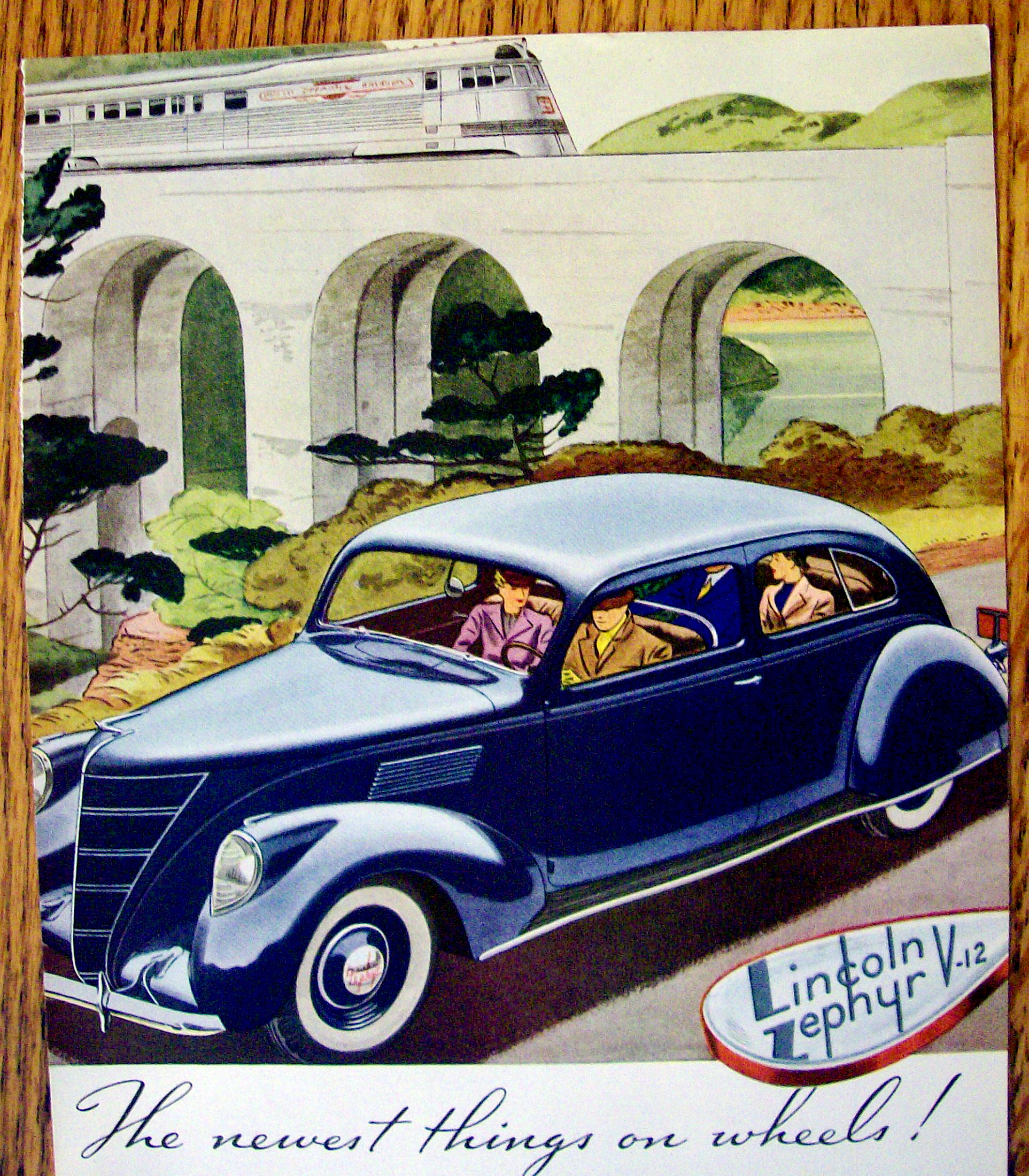 Vintage Ad: 1937 Lincoln Zephyr V-12