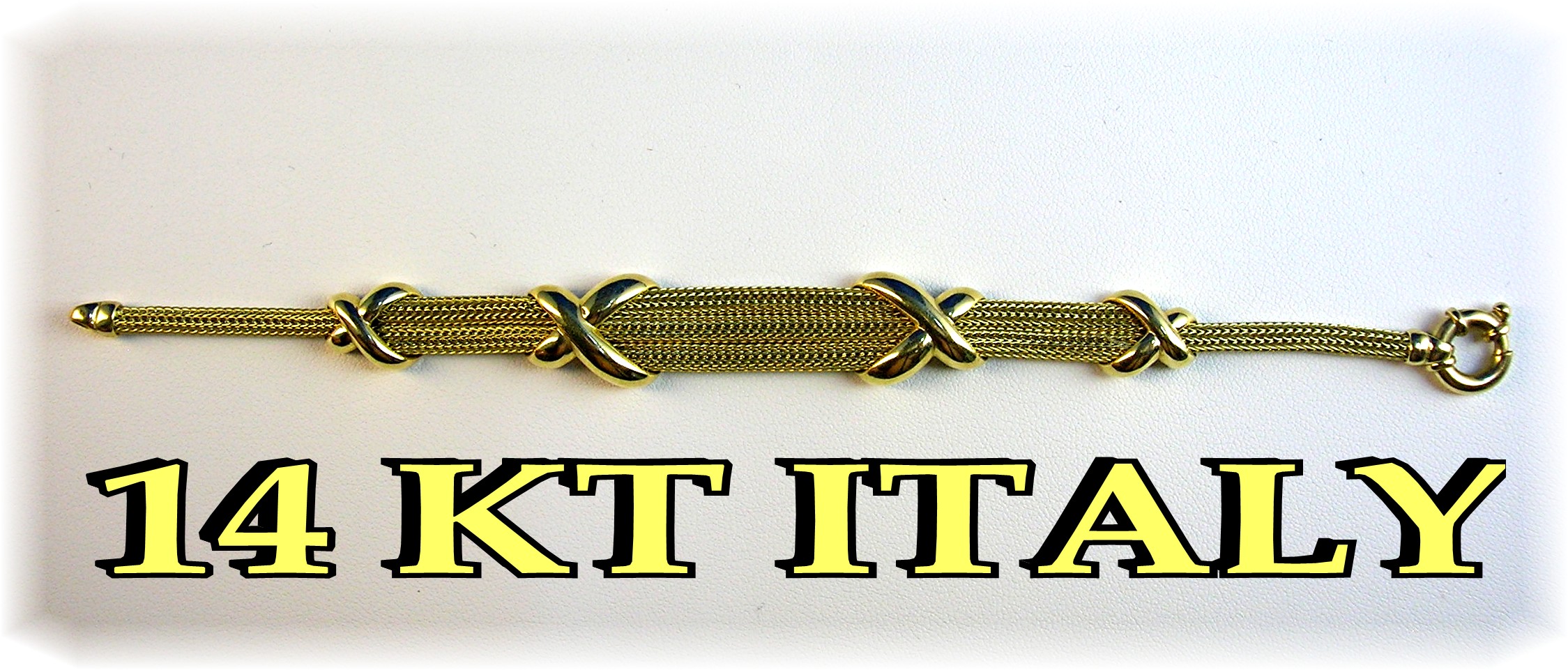 14K Yellow Gold Italy Bracelet  20.6 grams