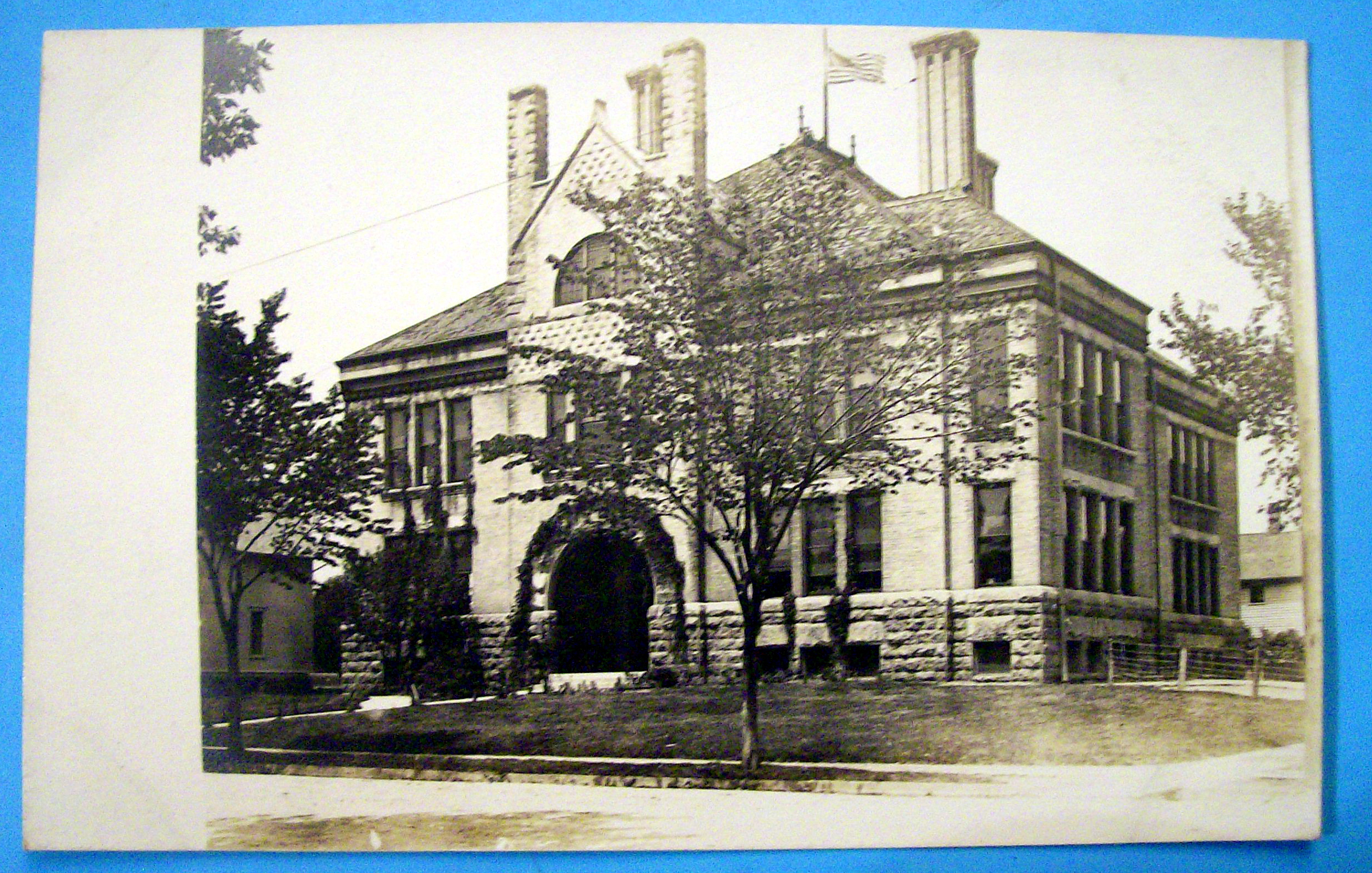 Vintage Postcard Of Two Story Building