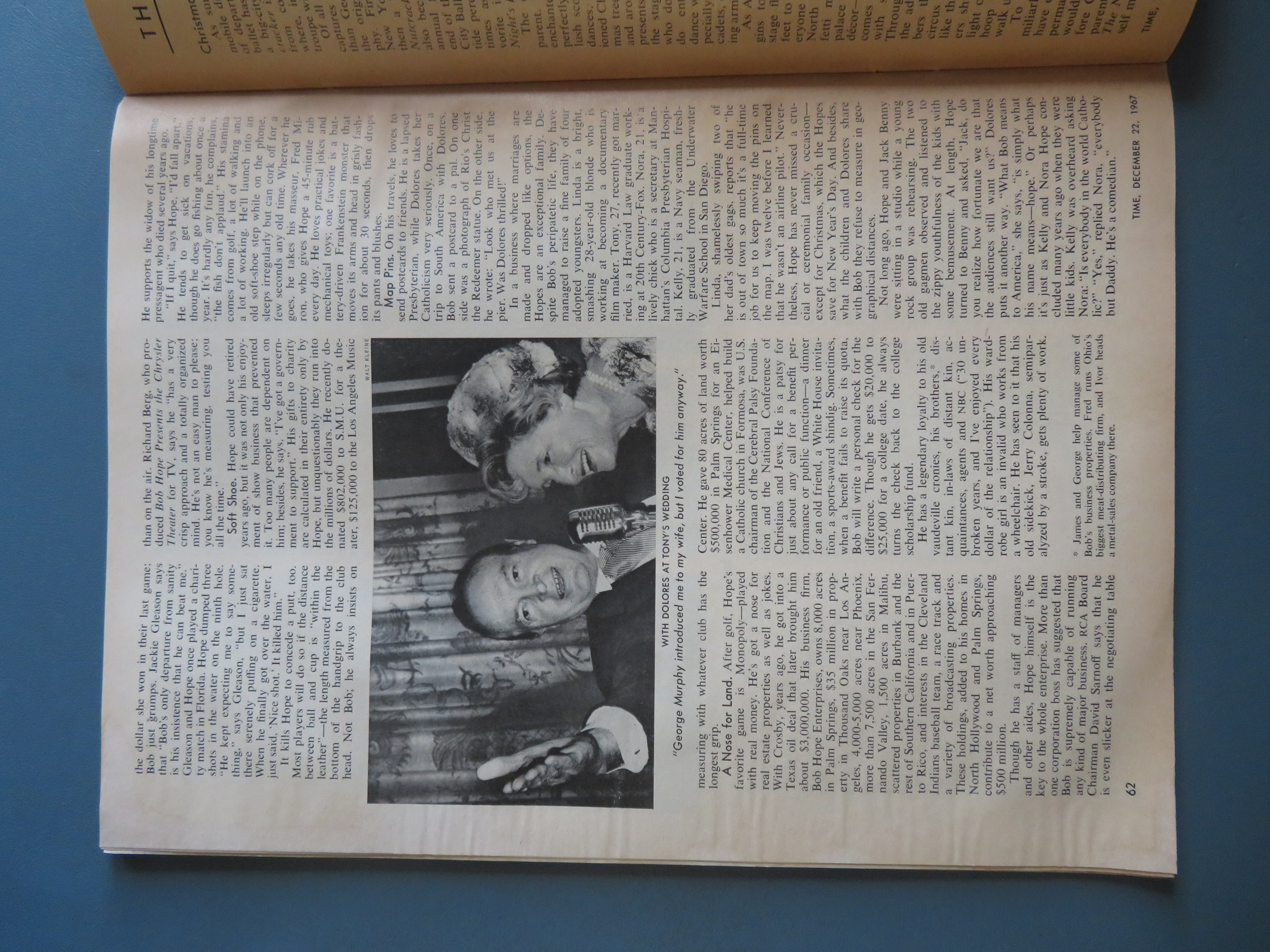 Time Magazine December 22, 1967 Bob Hope