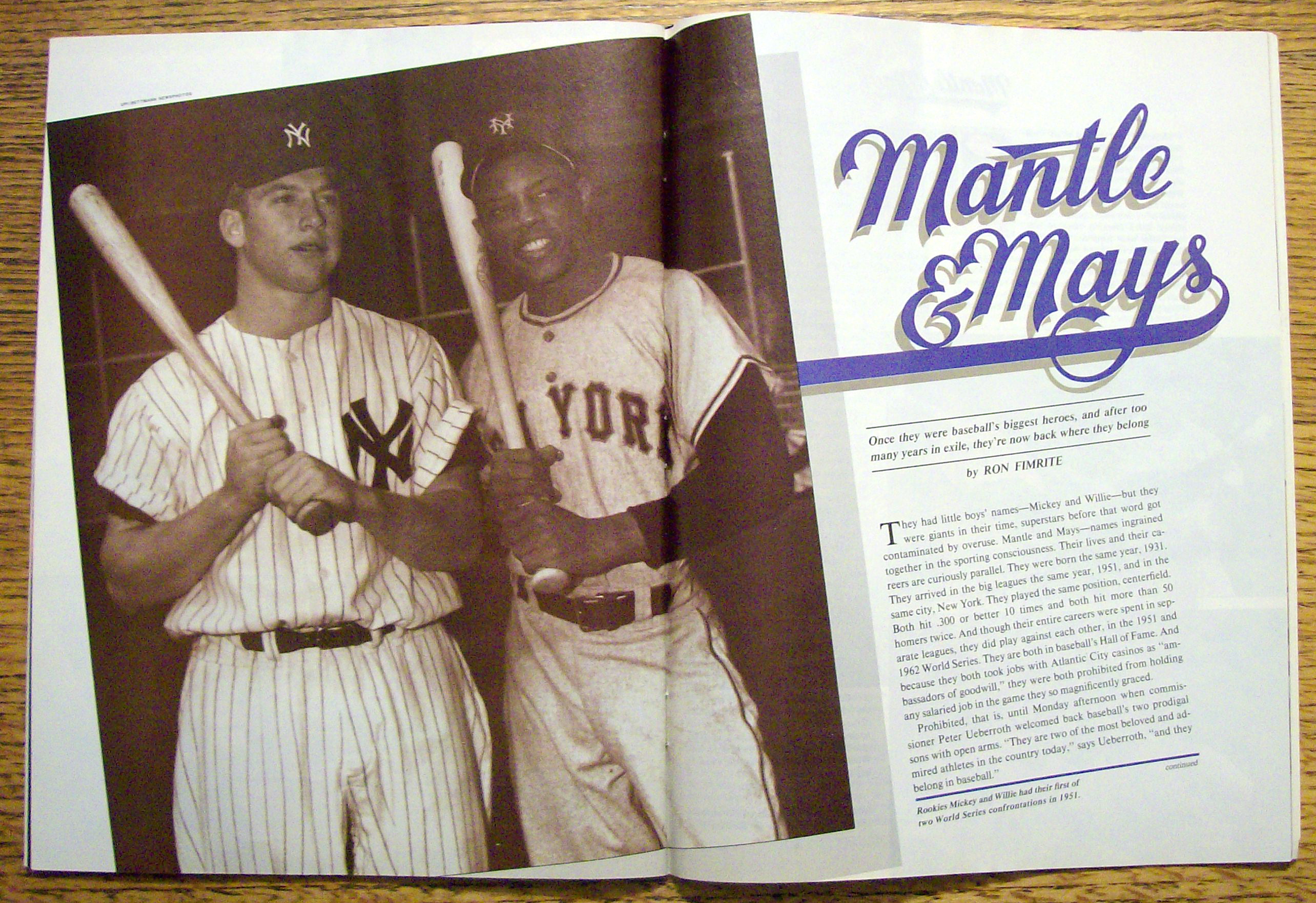 Sports Illustrated Magazine-March 25, 1985-Mays/Mantle