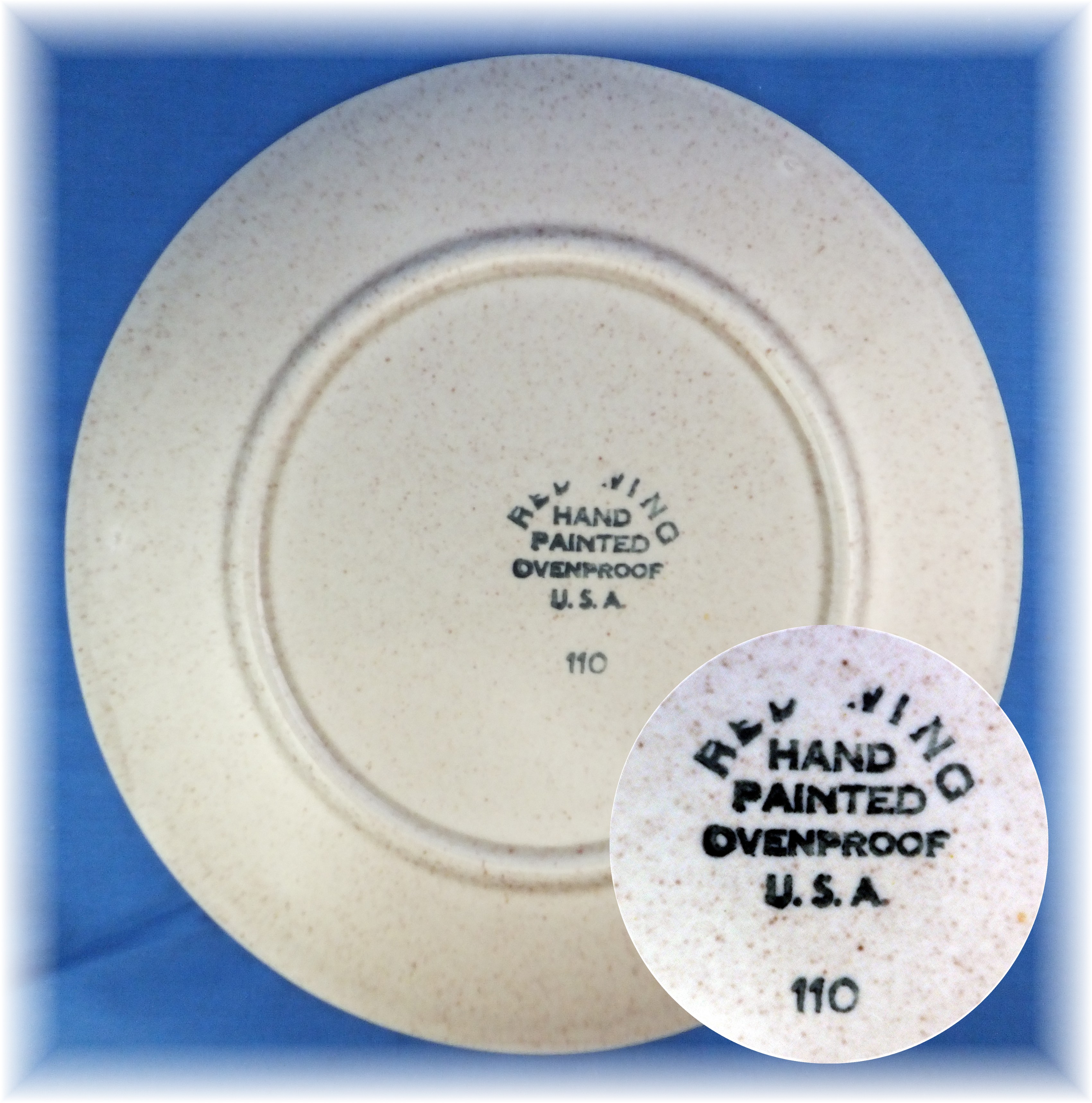 Salad Plate in the Bob White pattern by Red Wing China
