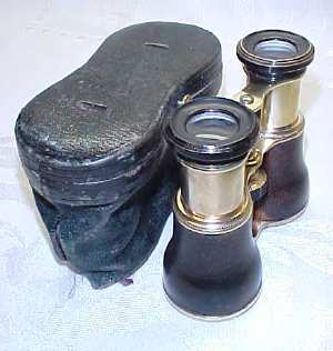 Opera Glasses Brass & Leather