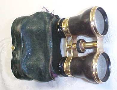 Opera Glasses Brass & Leather