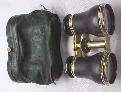 Opera Glasses Brass & Leather