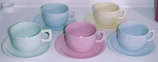Coors Pottery Mello-Tone Pink Cup/Saucer Set
