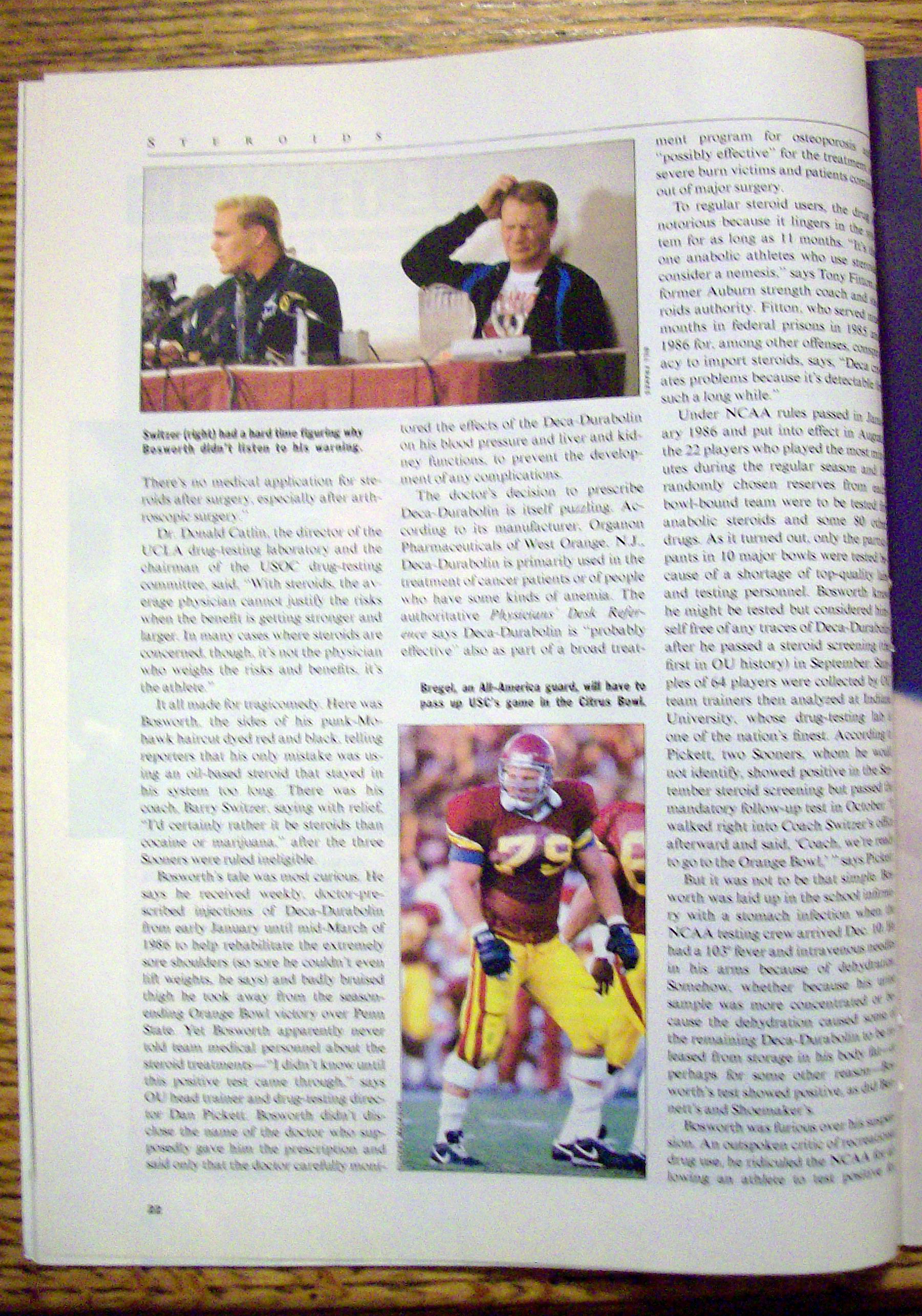Sports Illustrated Magazine-January 5, 1987-B. Bosworth