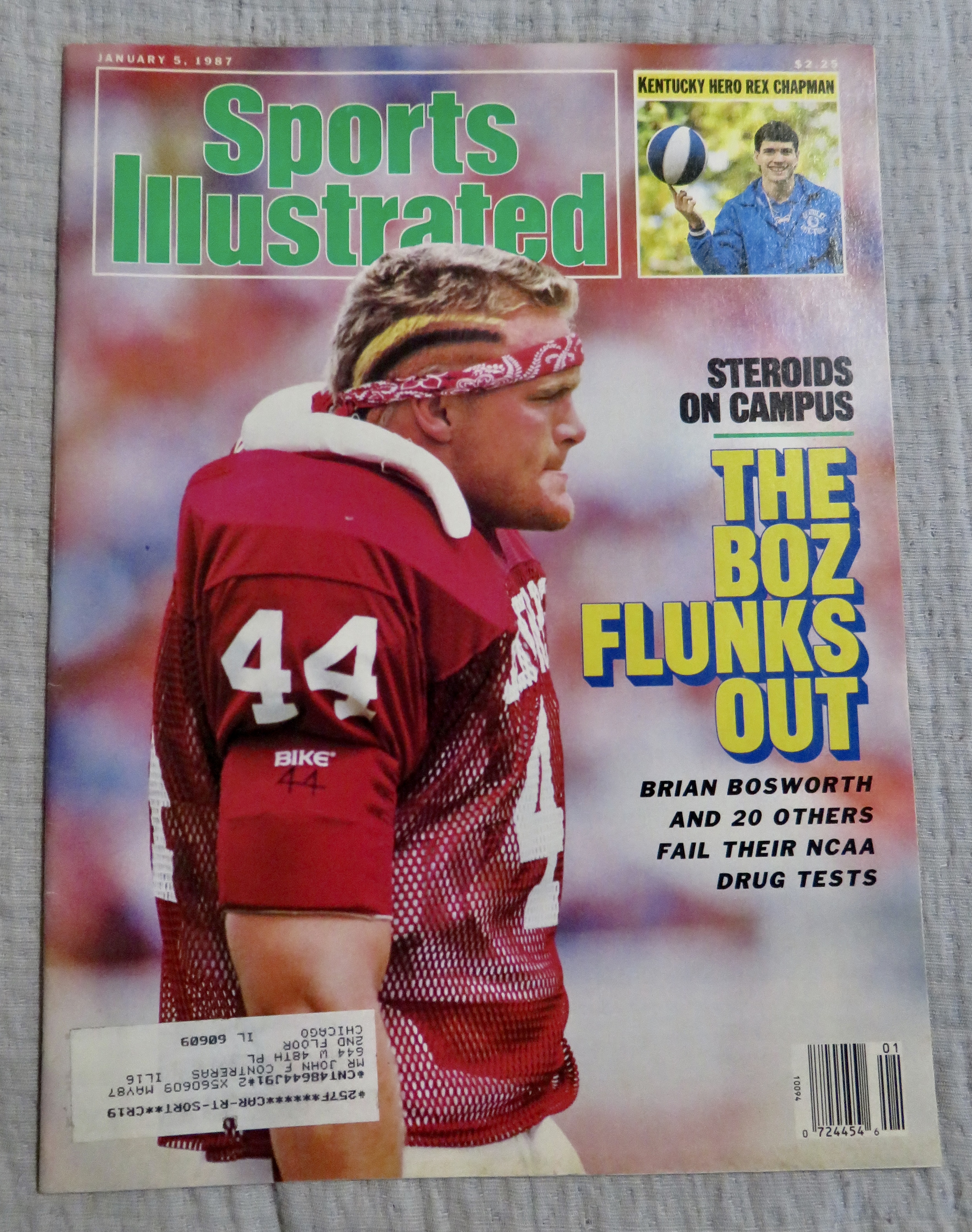 Sports Illustrated Magazine-January 5, 1987-B. Bosworth