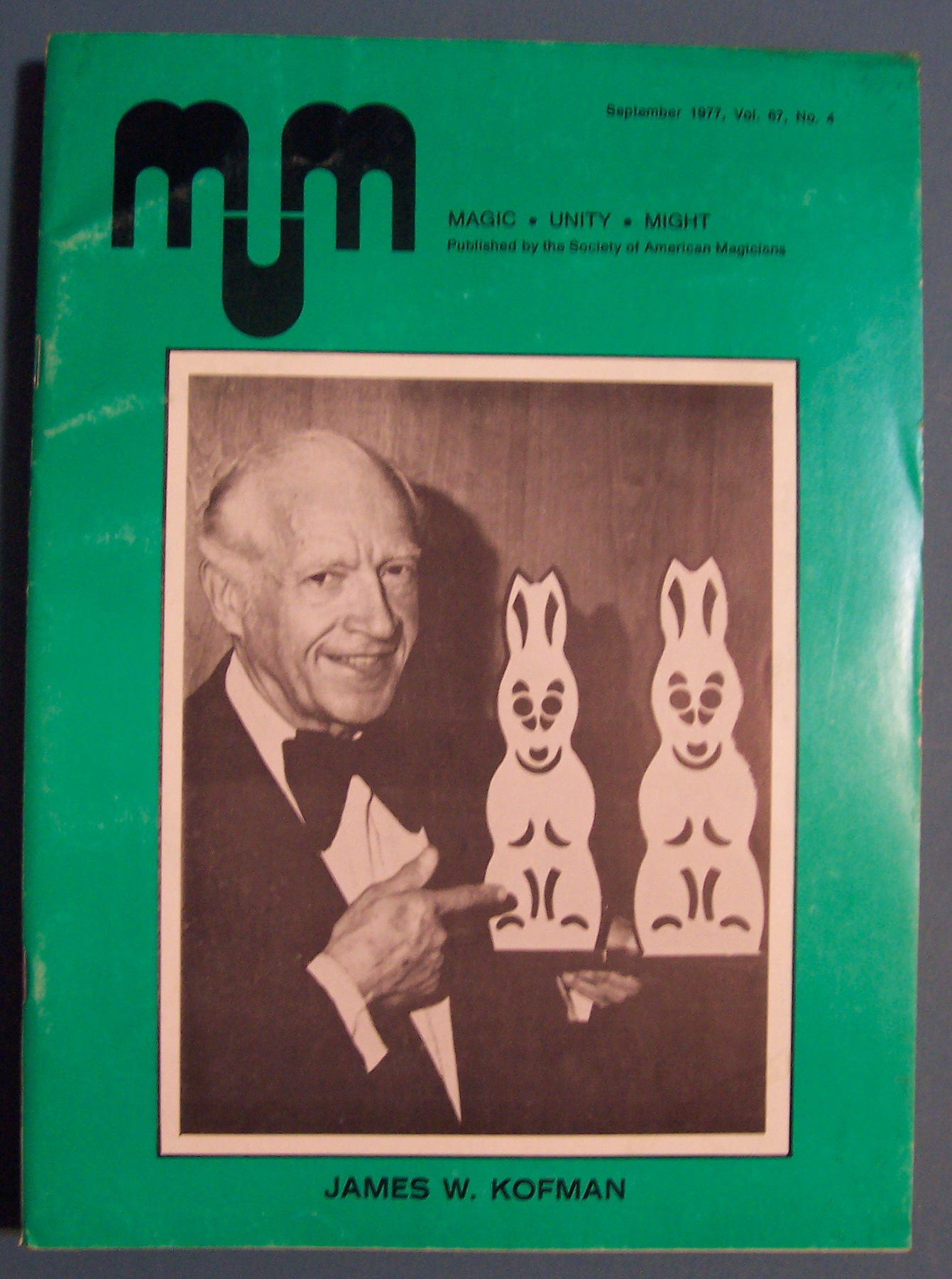 Magic Unity Might MUM Magician Magazine - Sept 1977