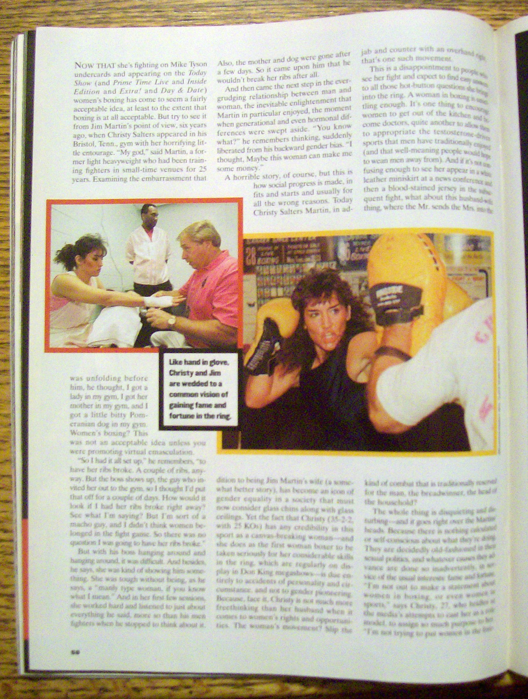 Sports Illustrated Magazine-Apr 15, 1996-Christy Martin